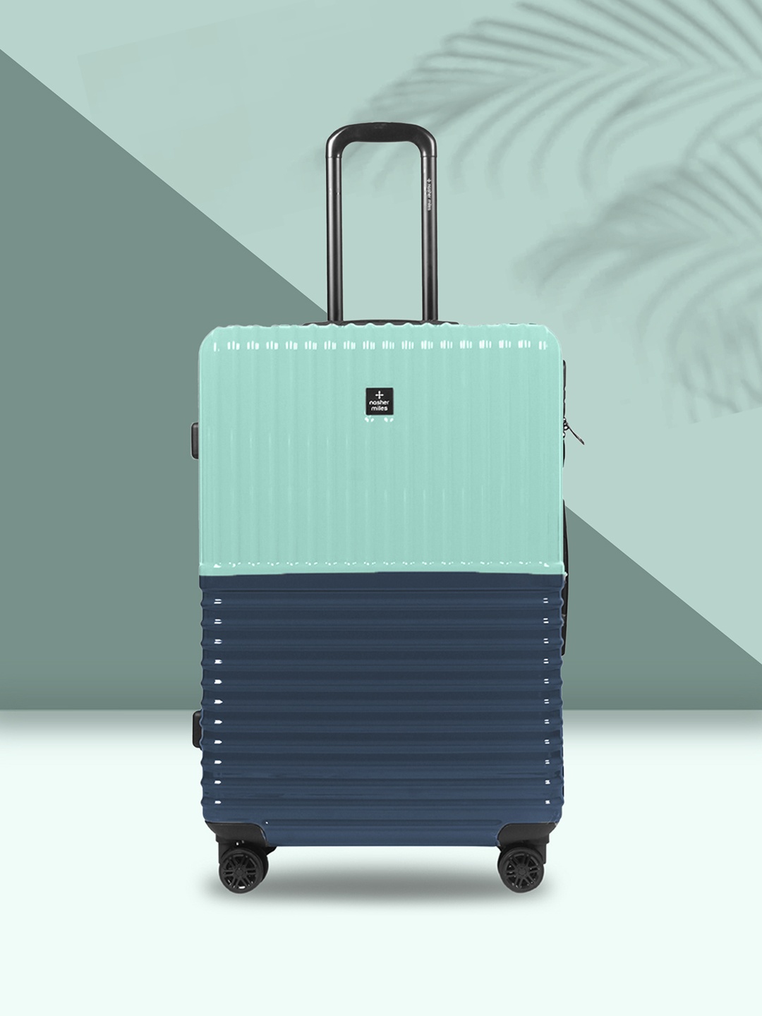 

Nasher Miles Istanbul Hard-Sided ABS and PC Large Teal Dark Blue Trolley Bag - 28Inch 75cm, Multi
