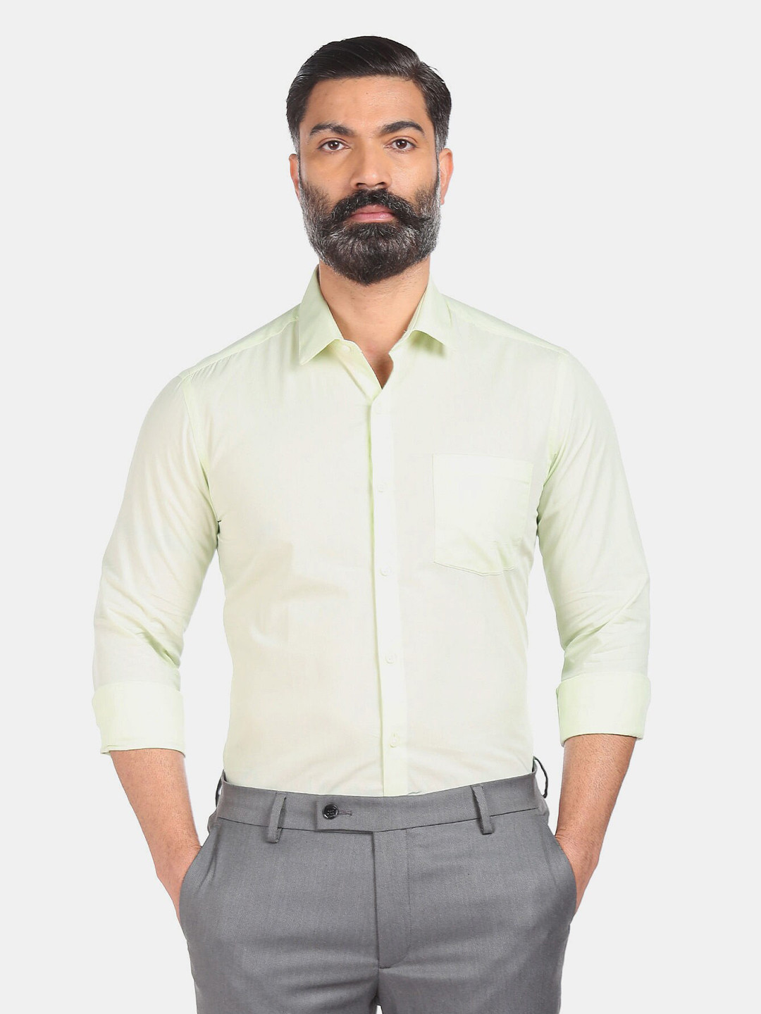 

Arrow Men Light Green Slim Fit Casual Shirt