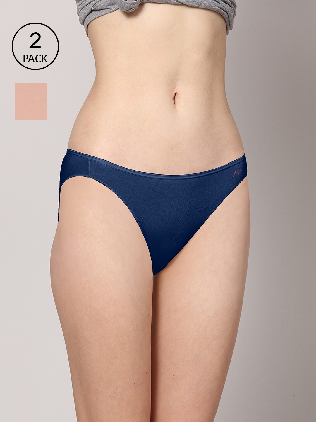 

Ashleyandalvis Women Pack of 2 Anti-Bacterial Anti Odour Modal Bikini AA-BK-CB-AN, Nude