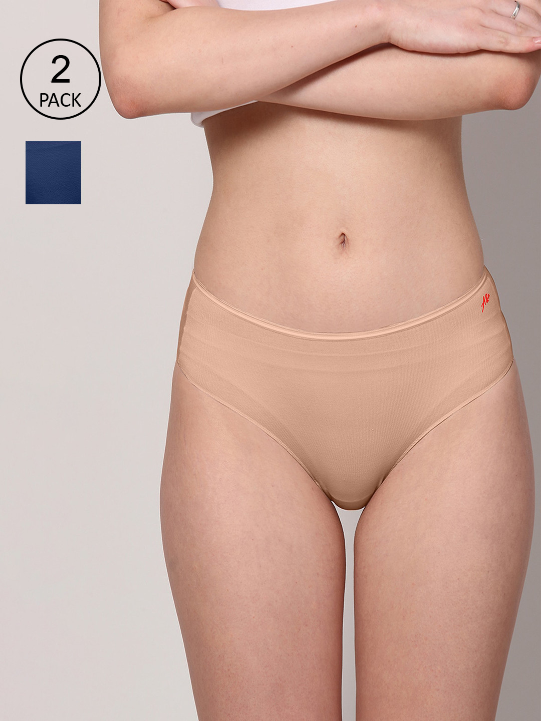 

AshleyandAlvis Women Pack of 3 Anti-Bacterial Bamboo MicroModal Hipster AA-HP-MG-CB-AN, Nude