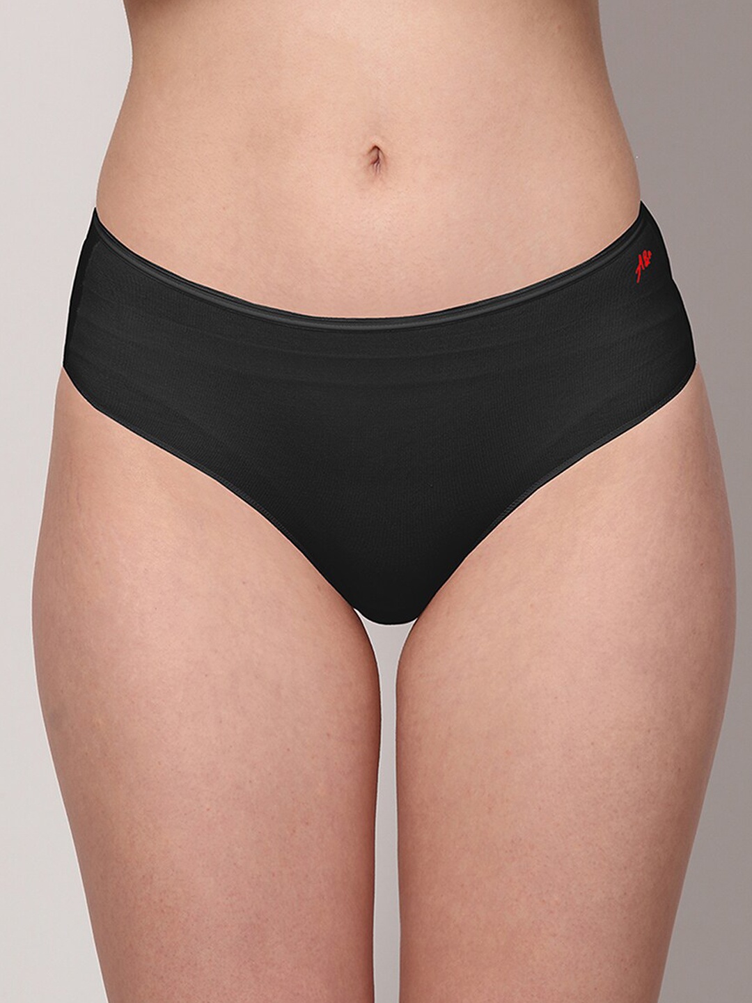 

AshleyandAlvis Women Pack of 1 Solid Anti-Bacterial Bamboo MicroModal Hipster AA-HP-EB, Black