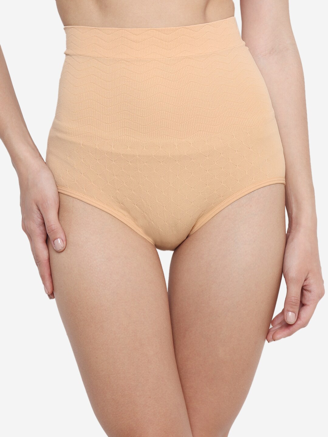 

Evalona Women Beige Solid Brief Shapewear