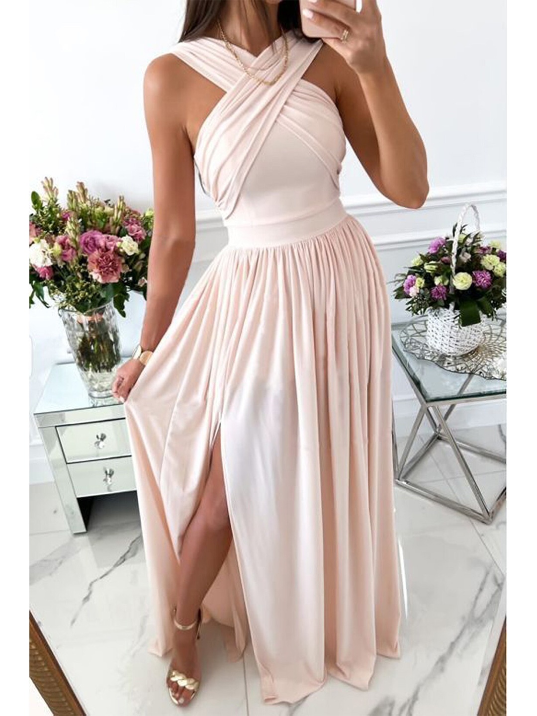 

BoStreet Pink Maxi Dress