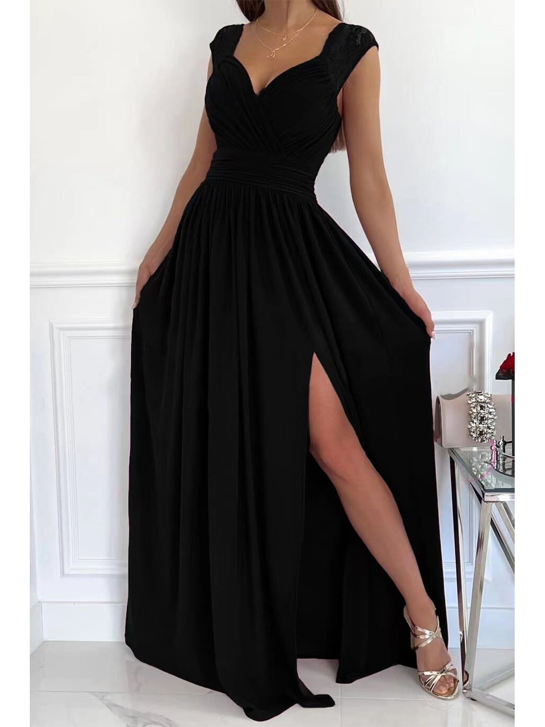 

BoStreet Women Black Maxi Dress