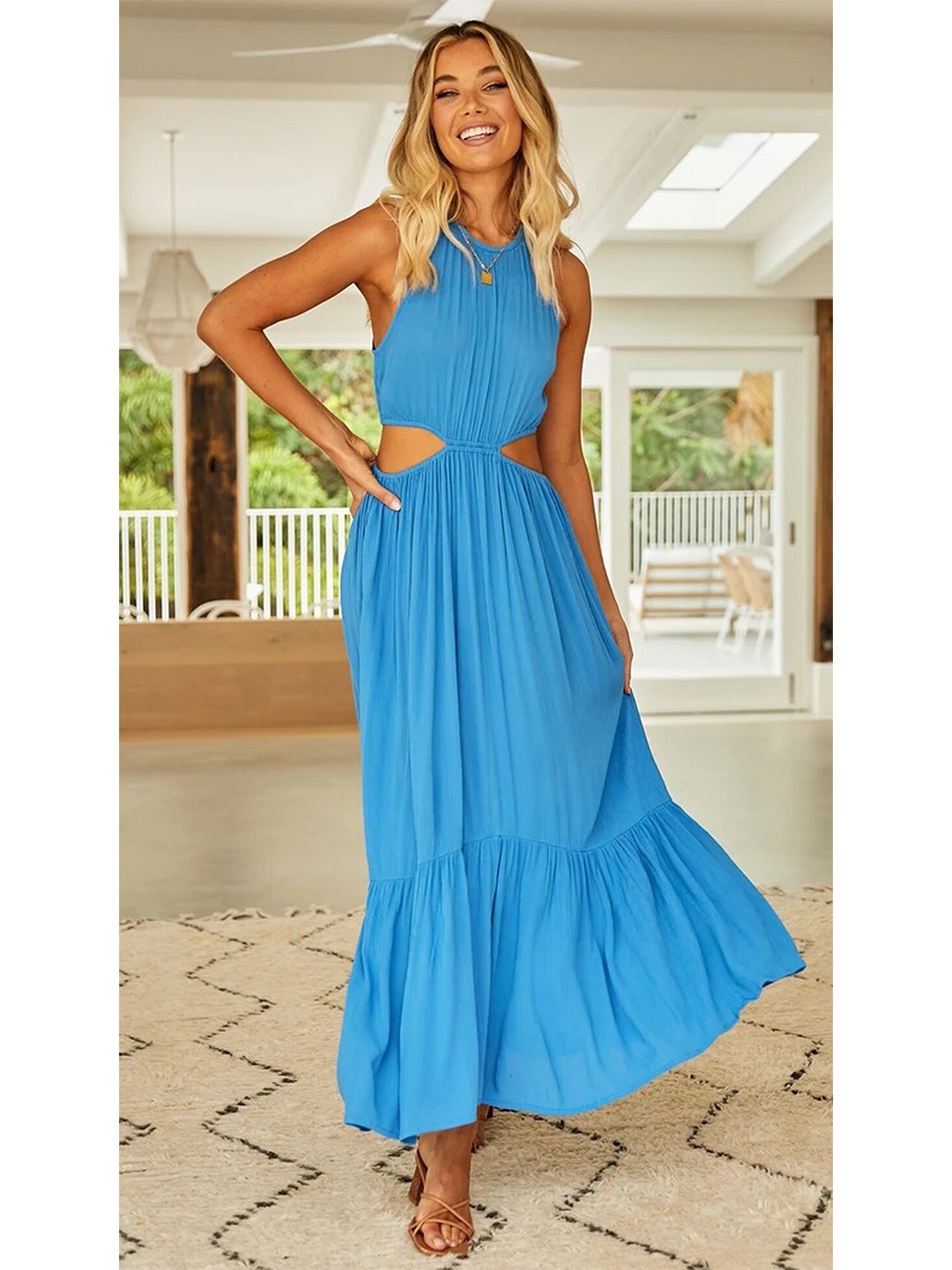 

BoStreet Blue Maxi Dress