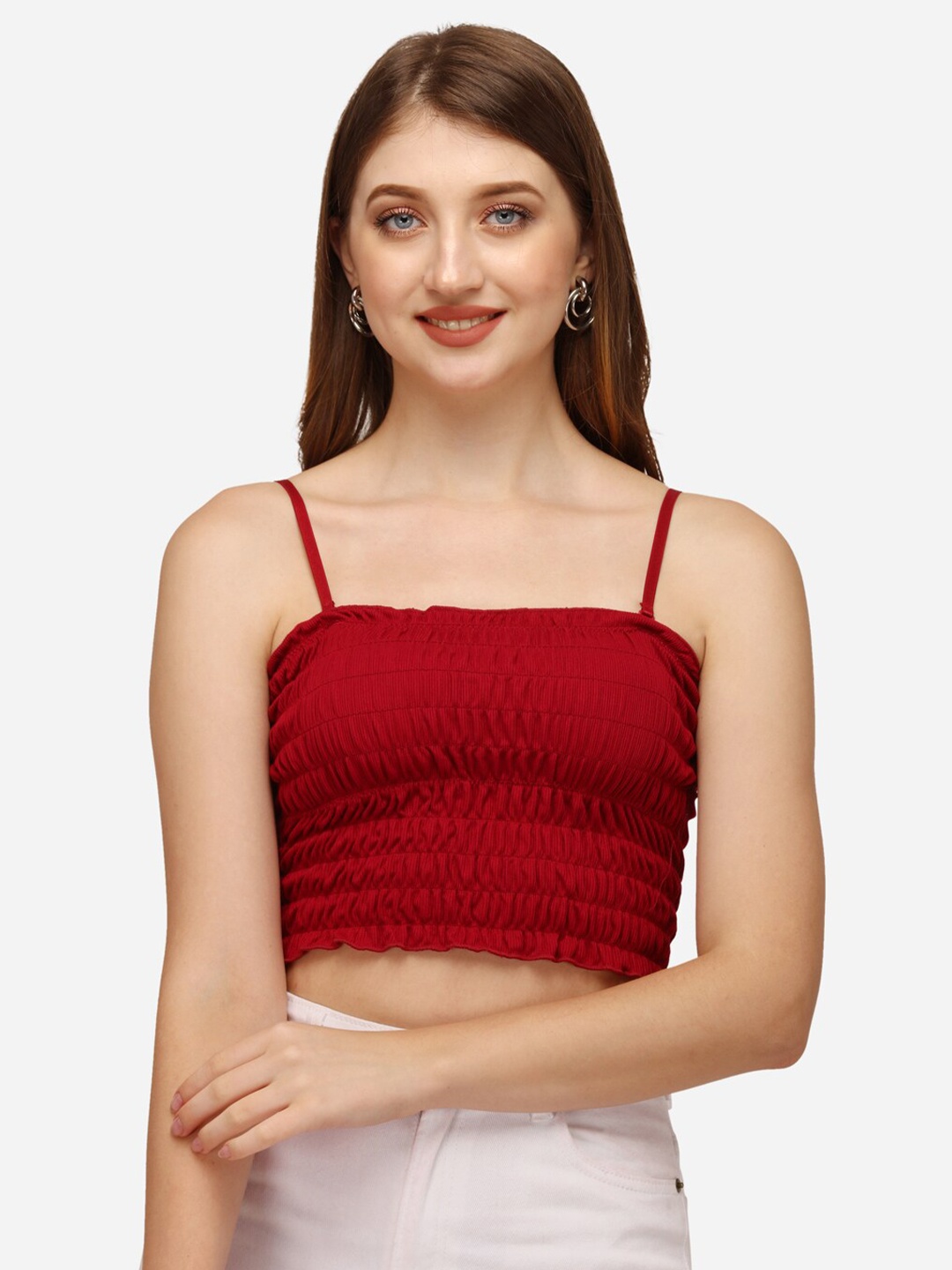 

HSR Red Bralette Crop Top