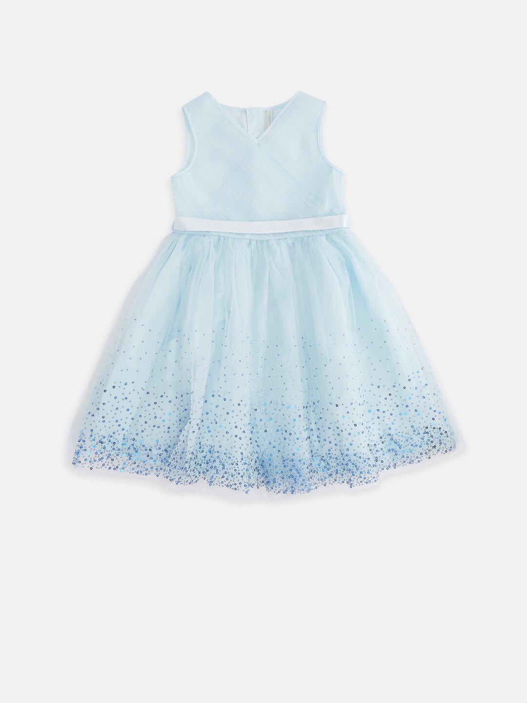 

Pantaloons Junior Blue Satin Dress