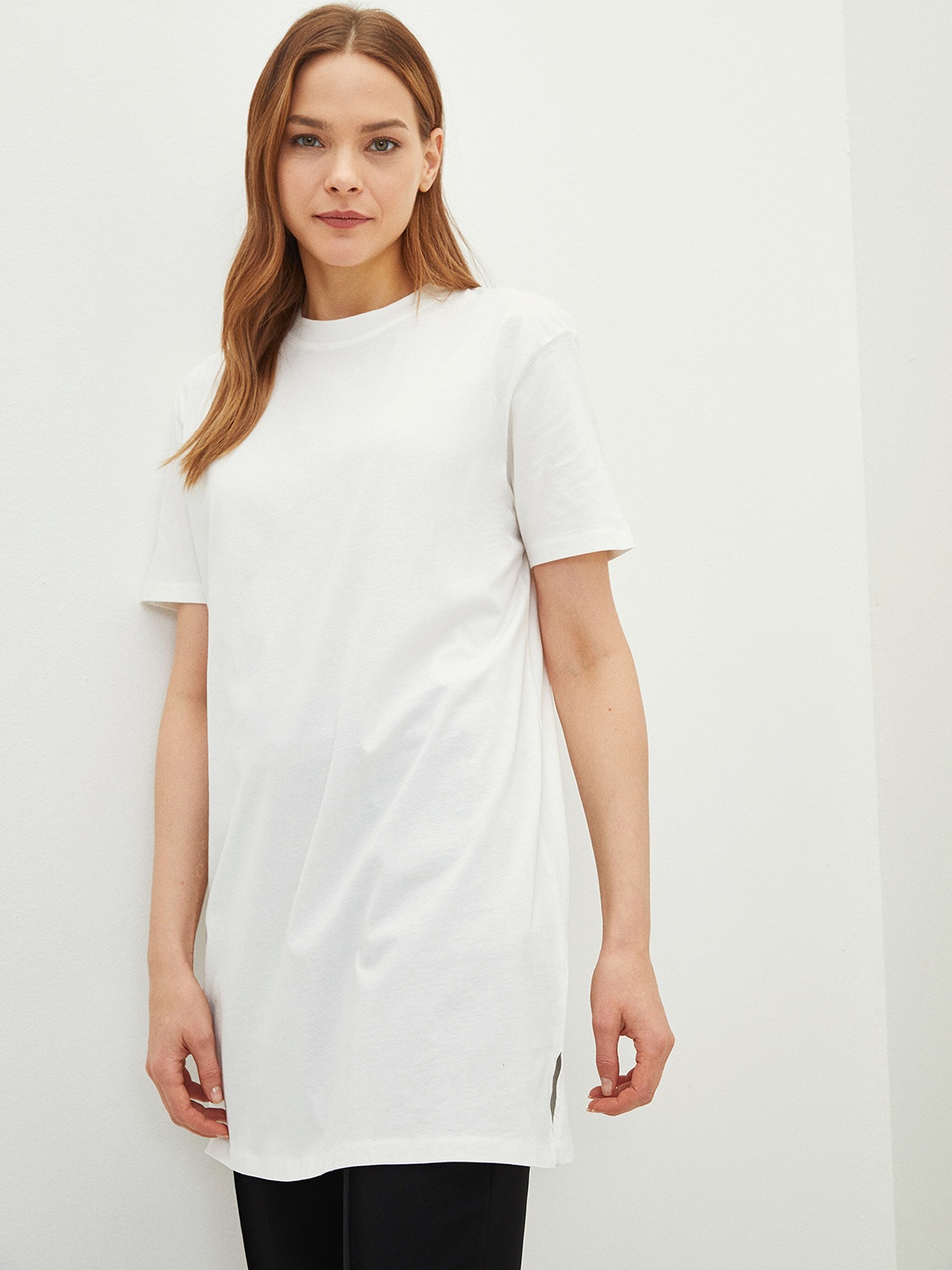 

LC Waikiki White Solid Pure Cotton Top