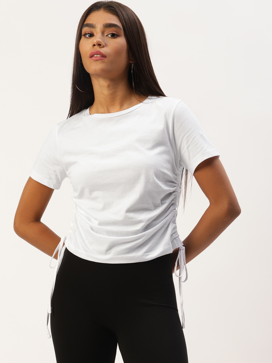 

LC Waikiki White Pure Cotton Solid Top