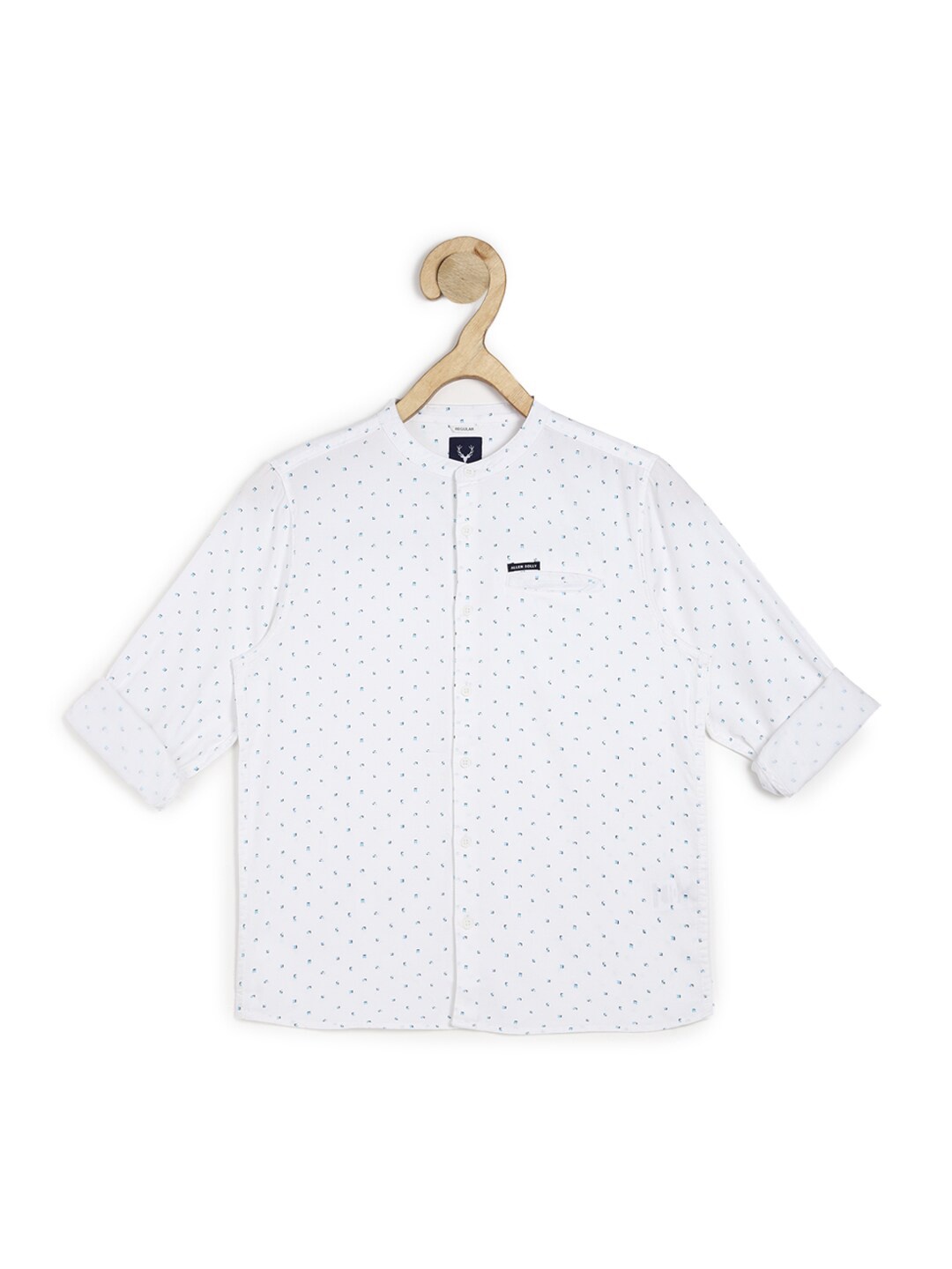 

Allen Solly Junior Boys White Printed Casual Cotton Shirt