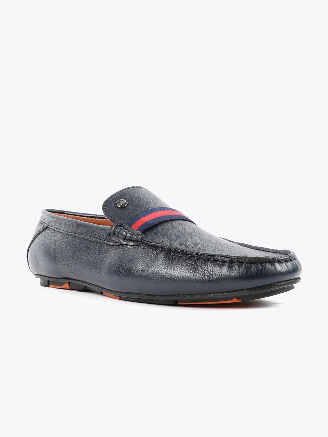 

Carlton London Men Navy Blue Textured Loafers
