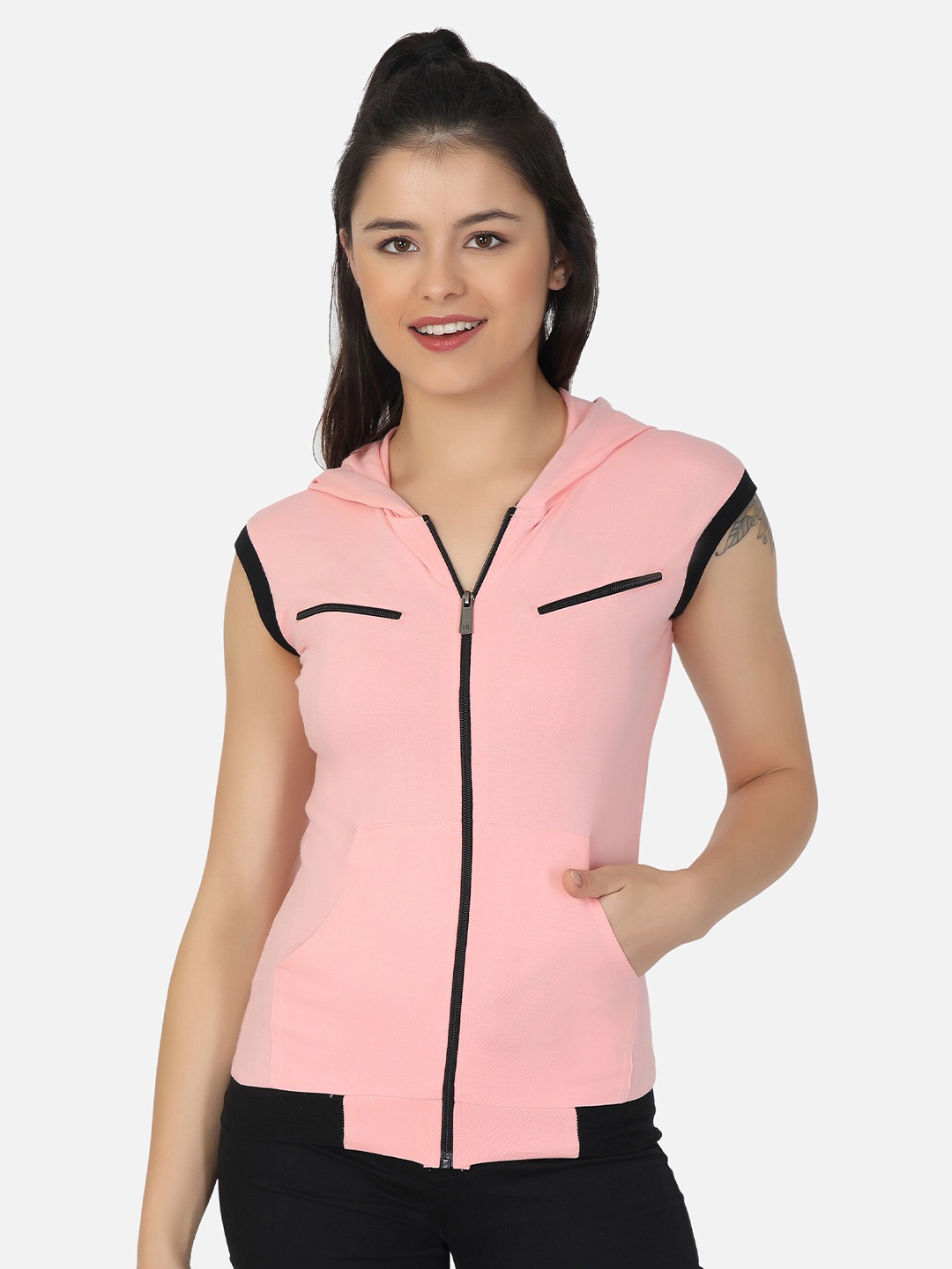 

VIVINKS Women Peach-Coloured T-shirt
