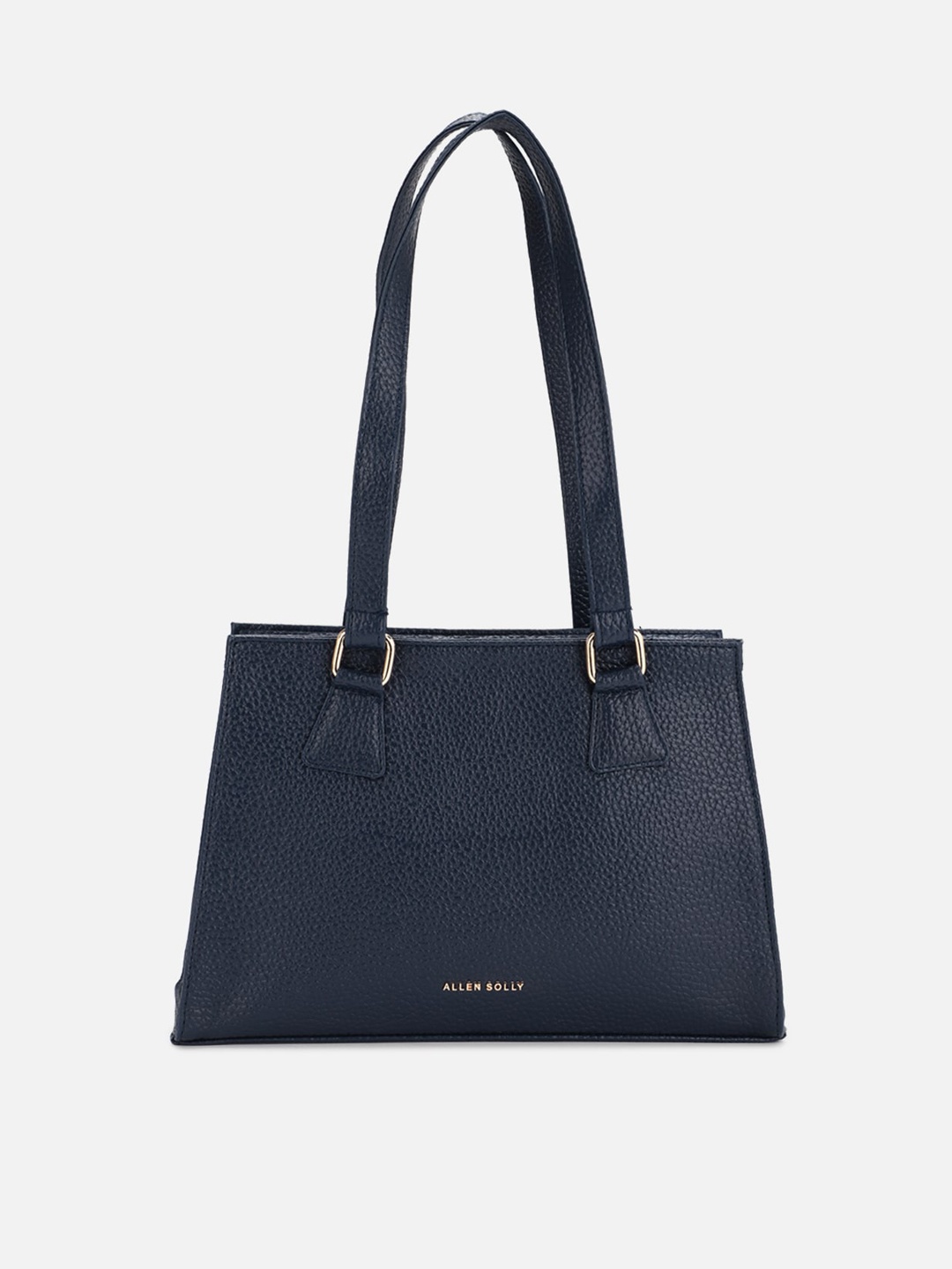 

Allen Solly Navy Blue PU Structured Shoulder Bag with Bow Detail