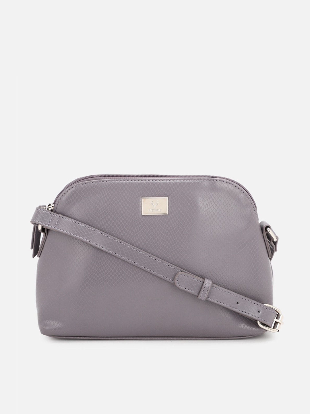 

Allen Solly Grey Textured PU Structured Sling Bag