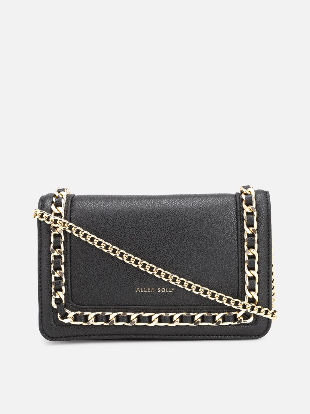

Allen Solly Black PU Structured Sling Bag