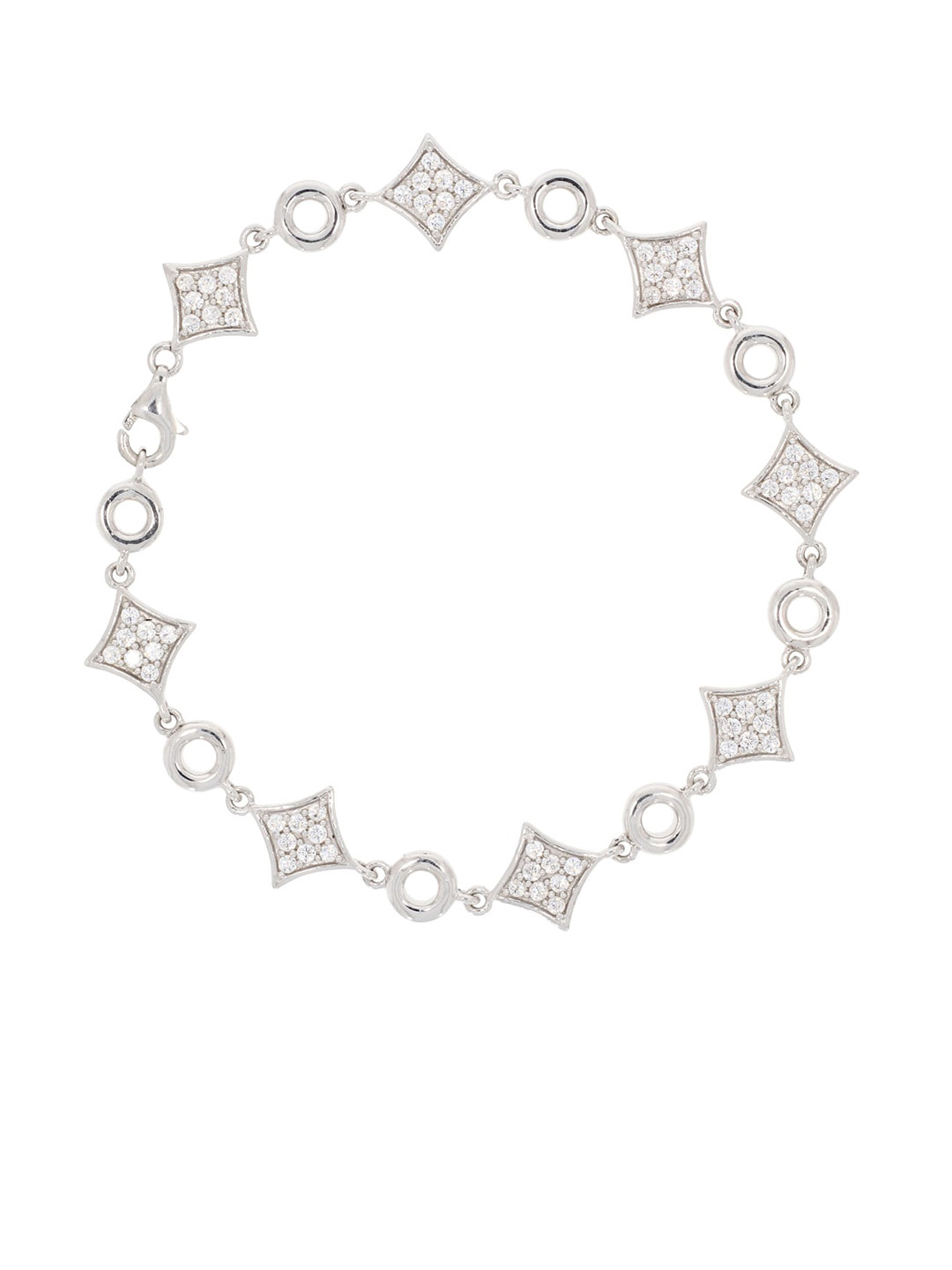 

ANAYRA Women White Bracelet, Silver