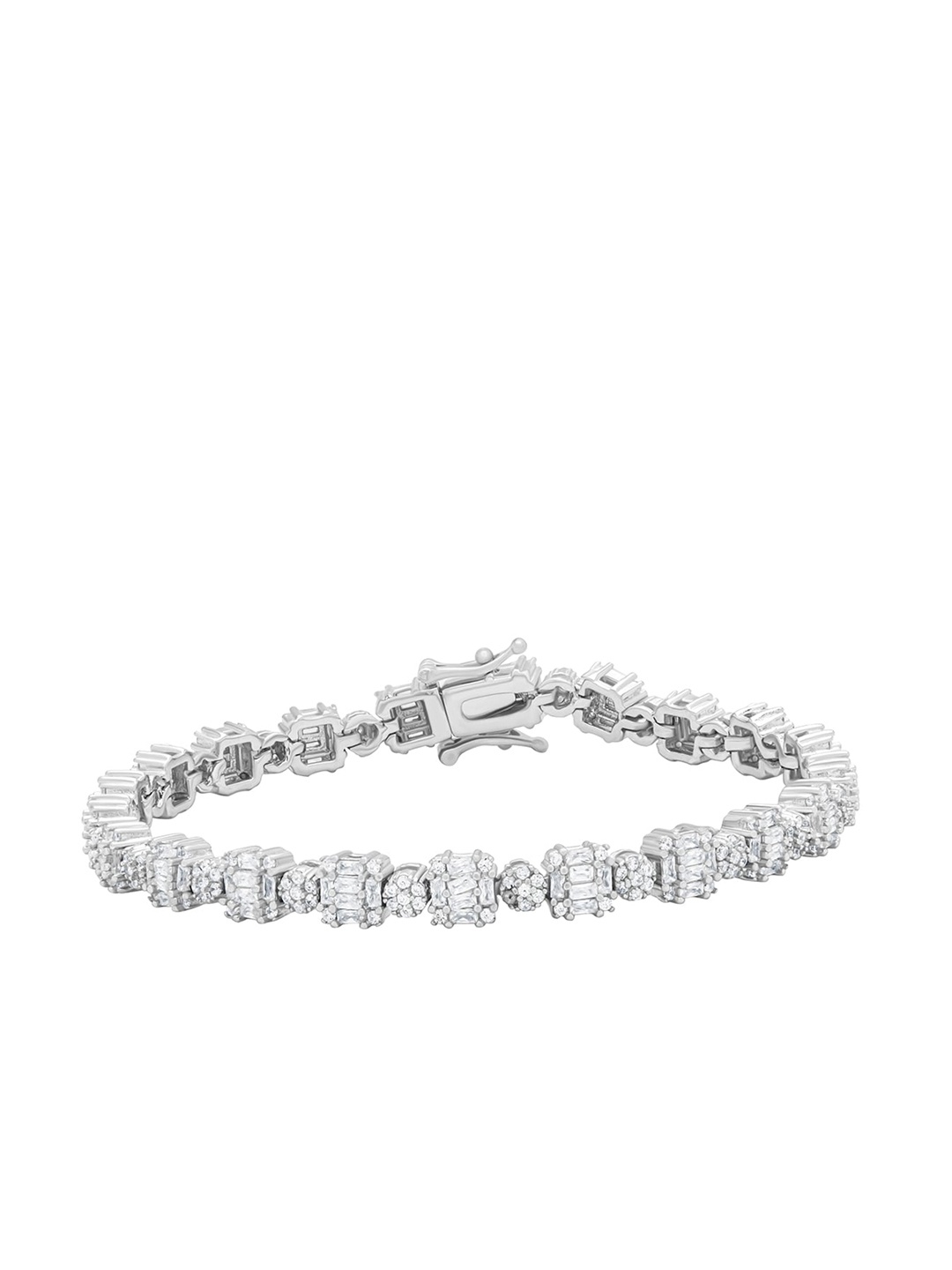 

ANAYRA Women White Bracelet, Silver