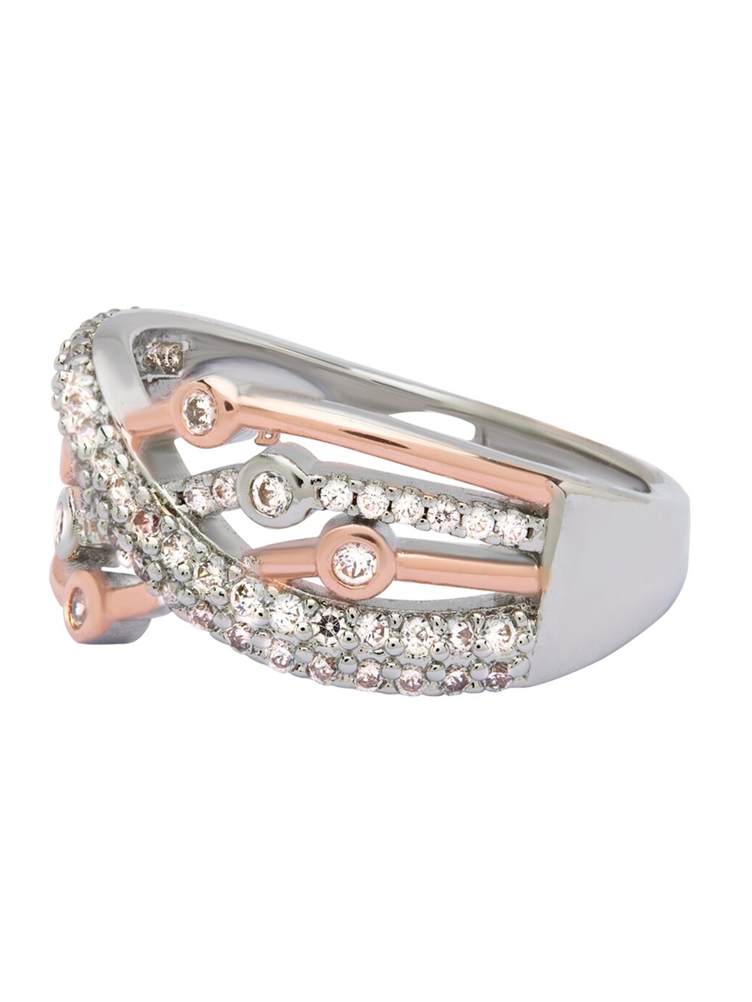 

ANAYRA Women 925 Sterling Silver Embellished Finger Ring