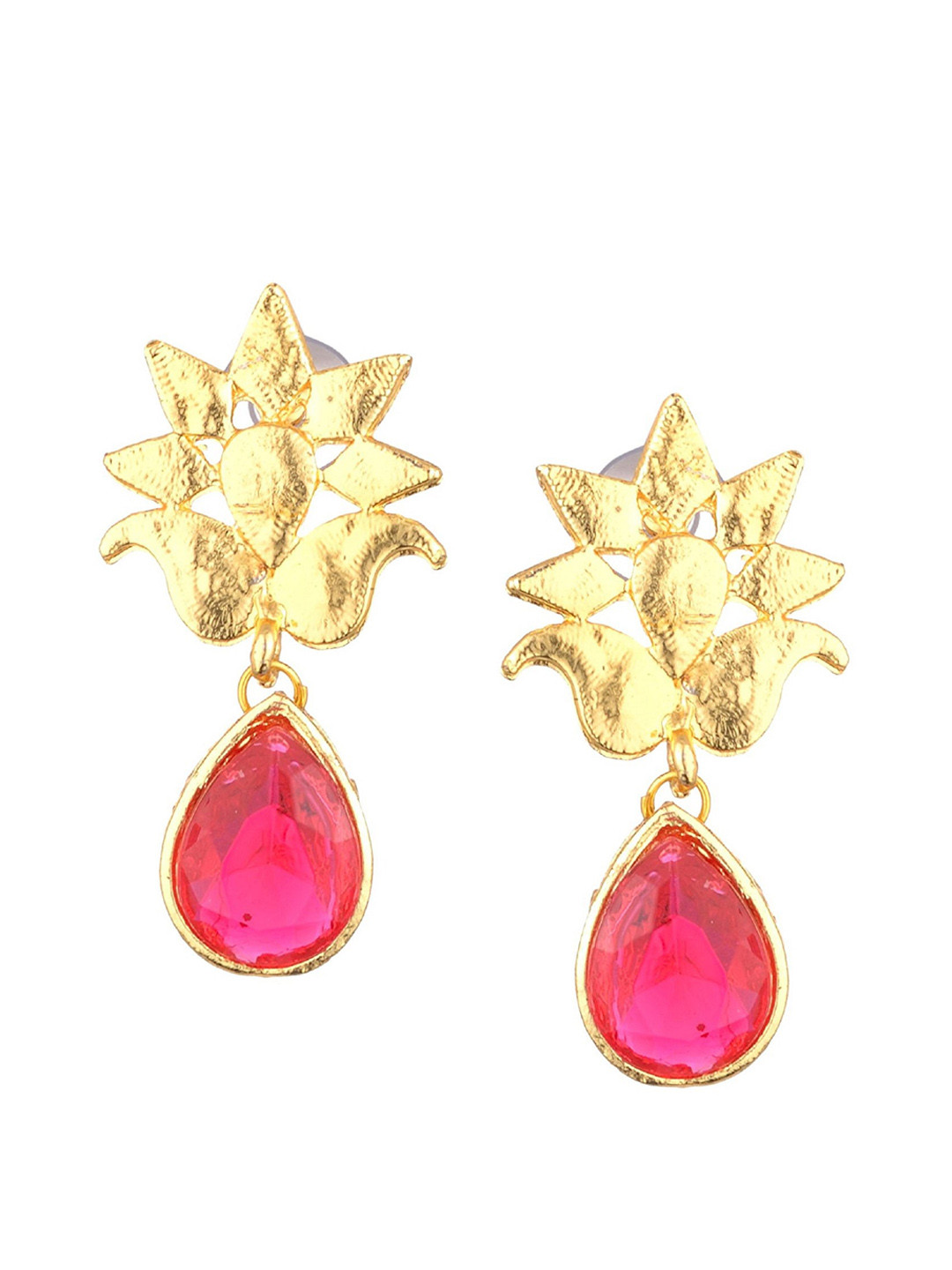 

Kshitij Jewels Women Pink Contemporary Studs Earrings