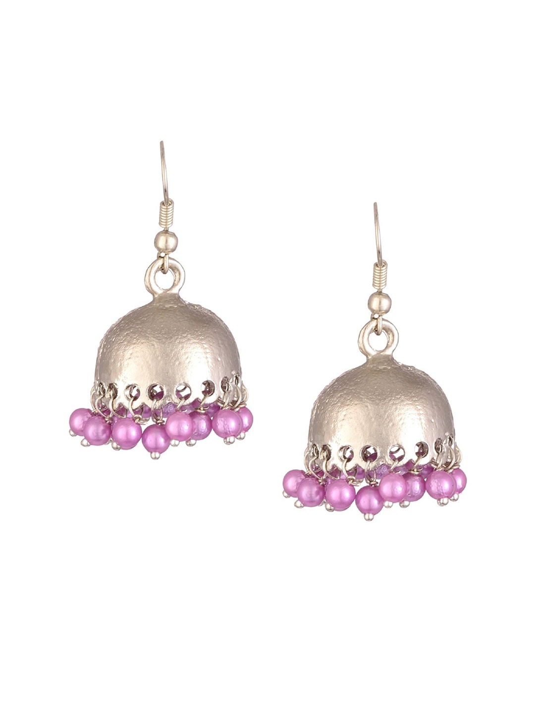 

Kshitij Jewels Purple Contemporary Jhumkas Earrings