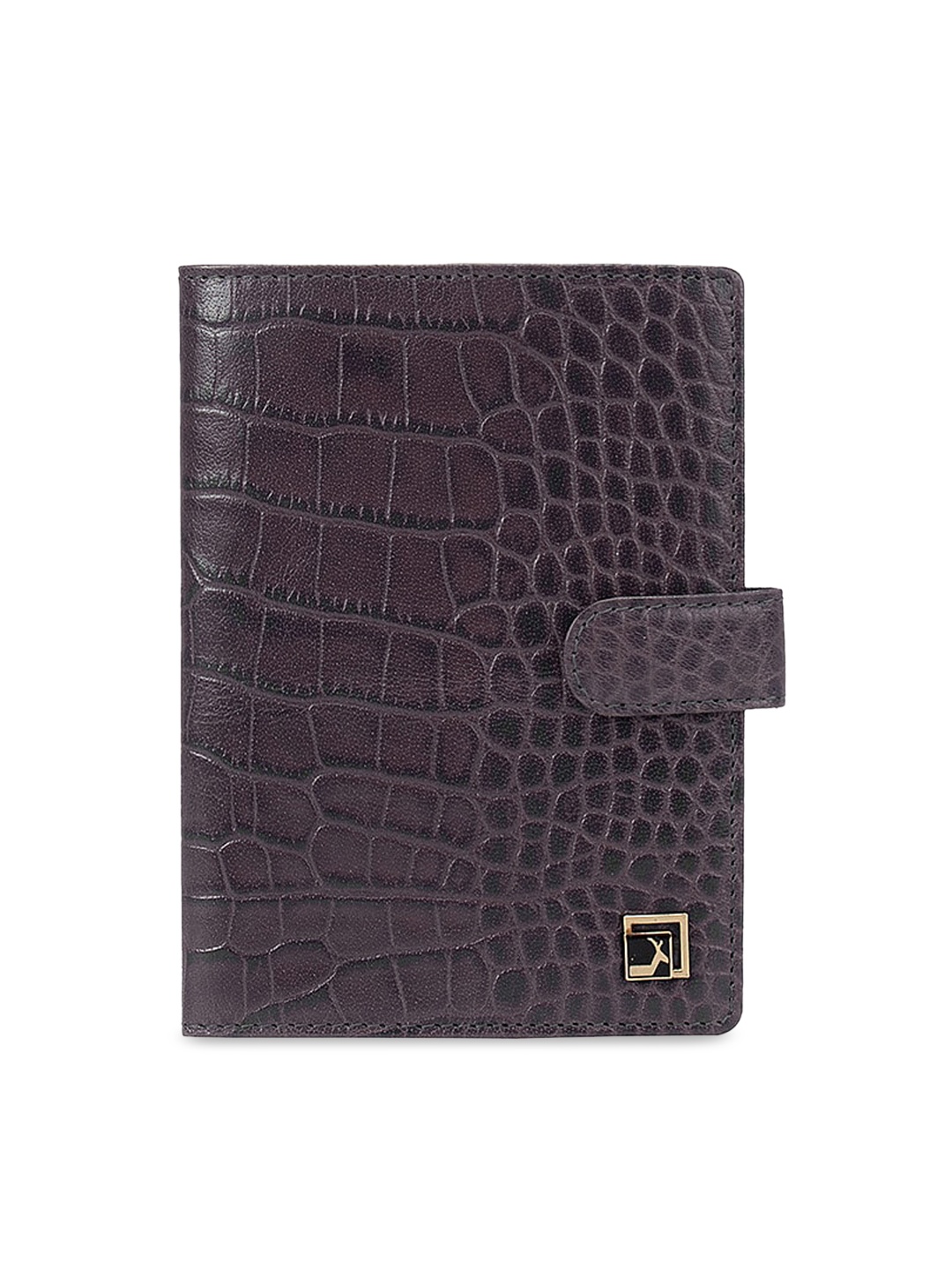 

Da Milano Grey Textured Leather Passport Cover Travel Accessory