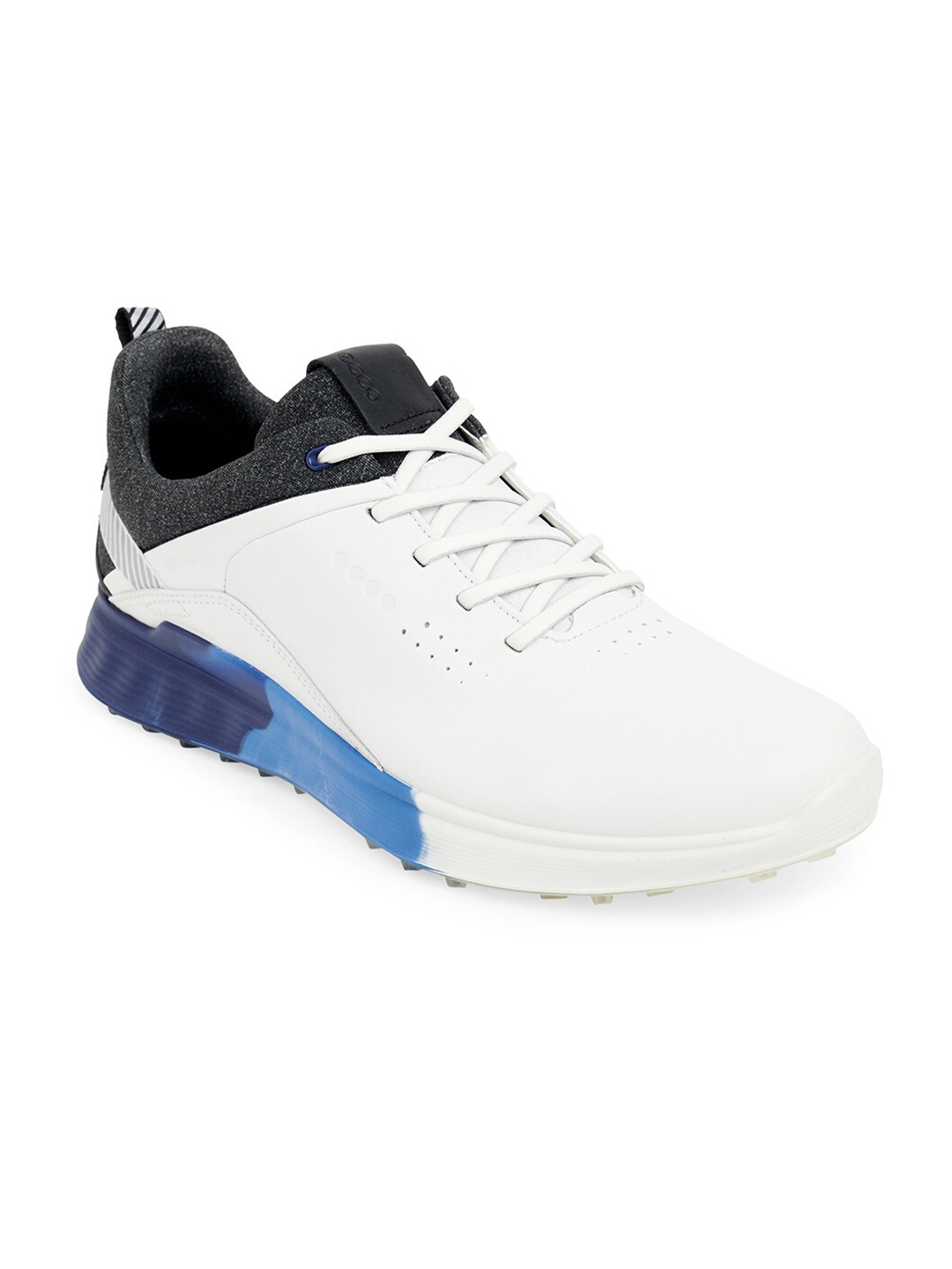 

ECCO Men White Leather Golf Non-Marking Shoes