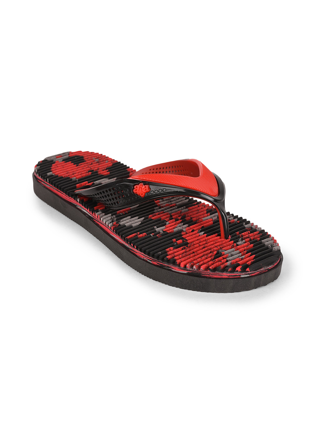 

Liberty Men Black & Red Printed Slip-On