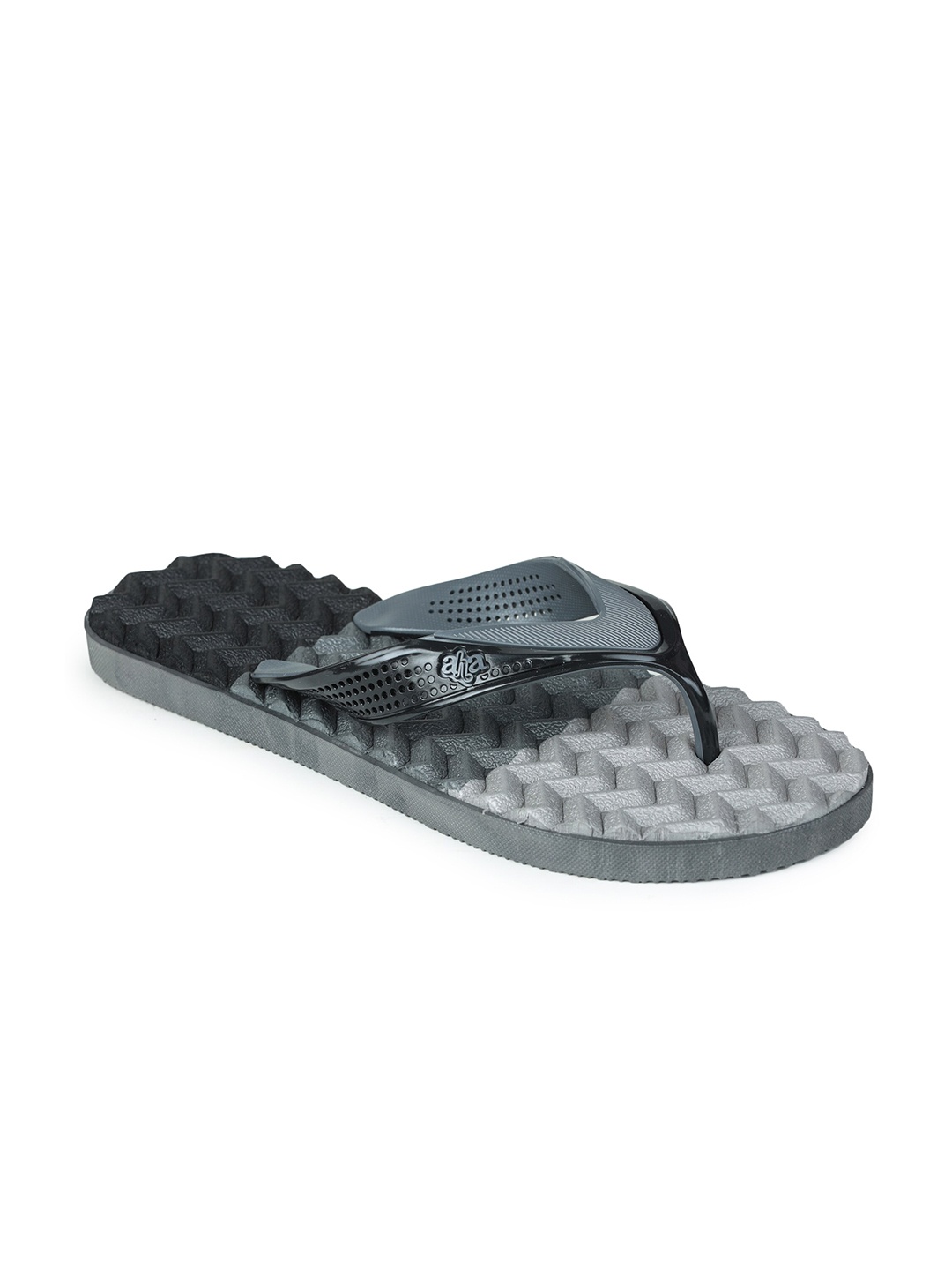 

Liberty Men Grey & Black Colourblocked Thong Flip-Flops