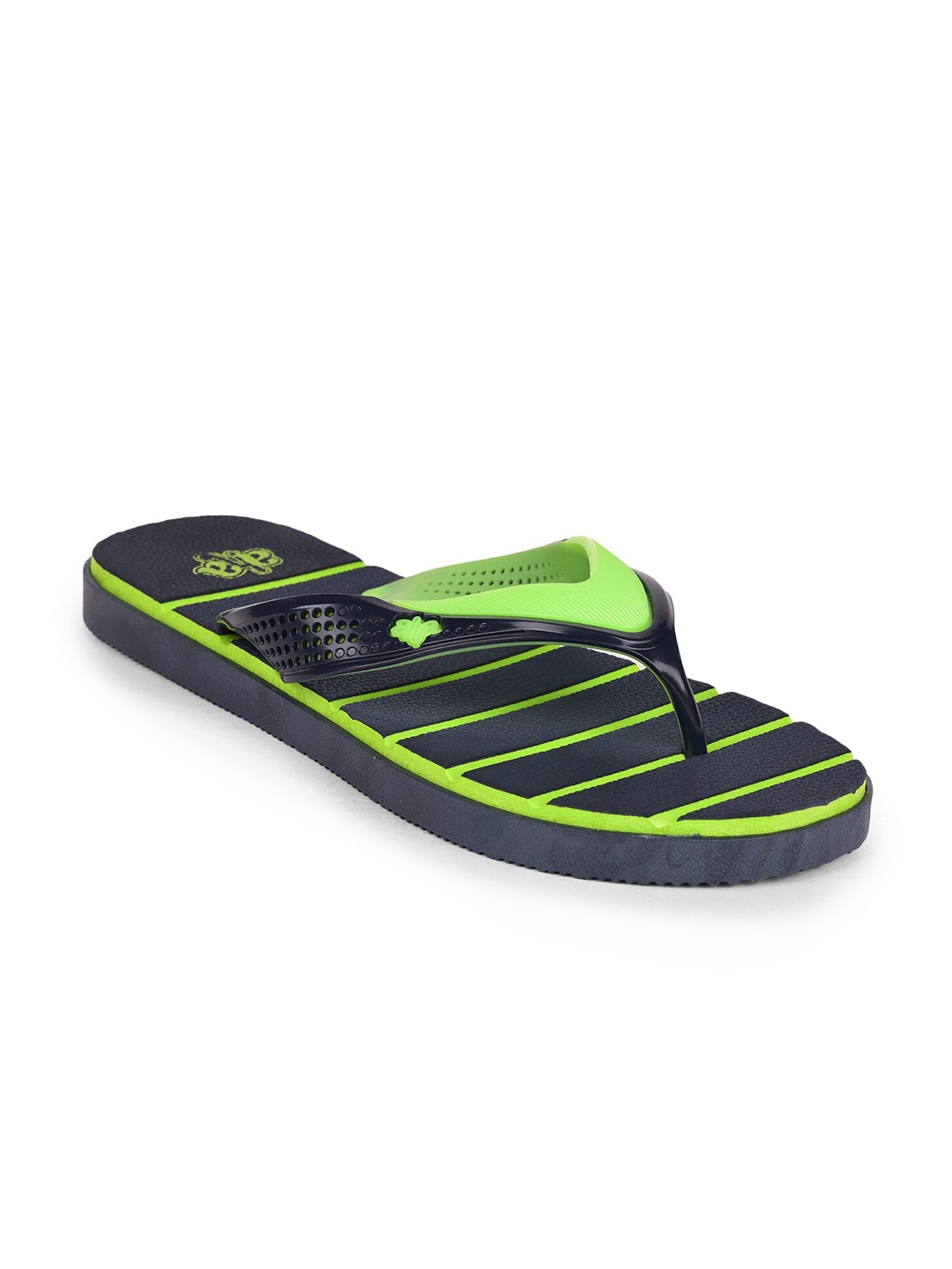 

Liberty Men Blue & Green Striped Thong Flip-Flops