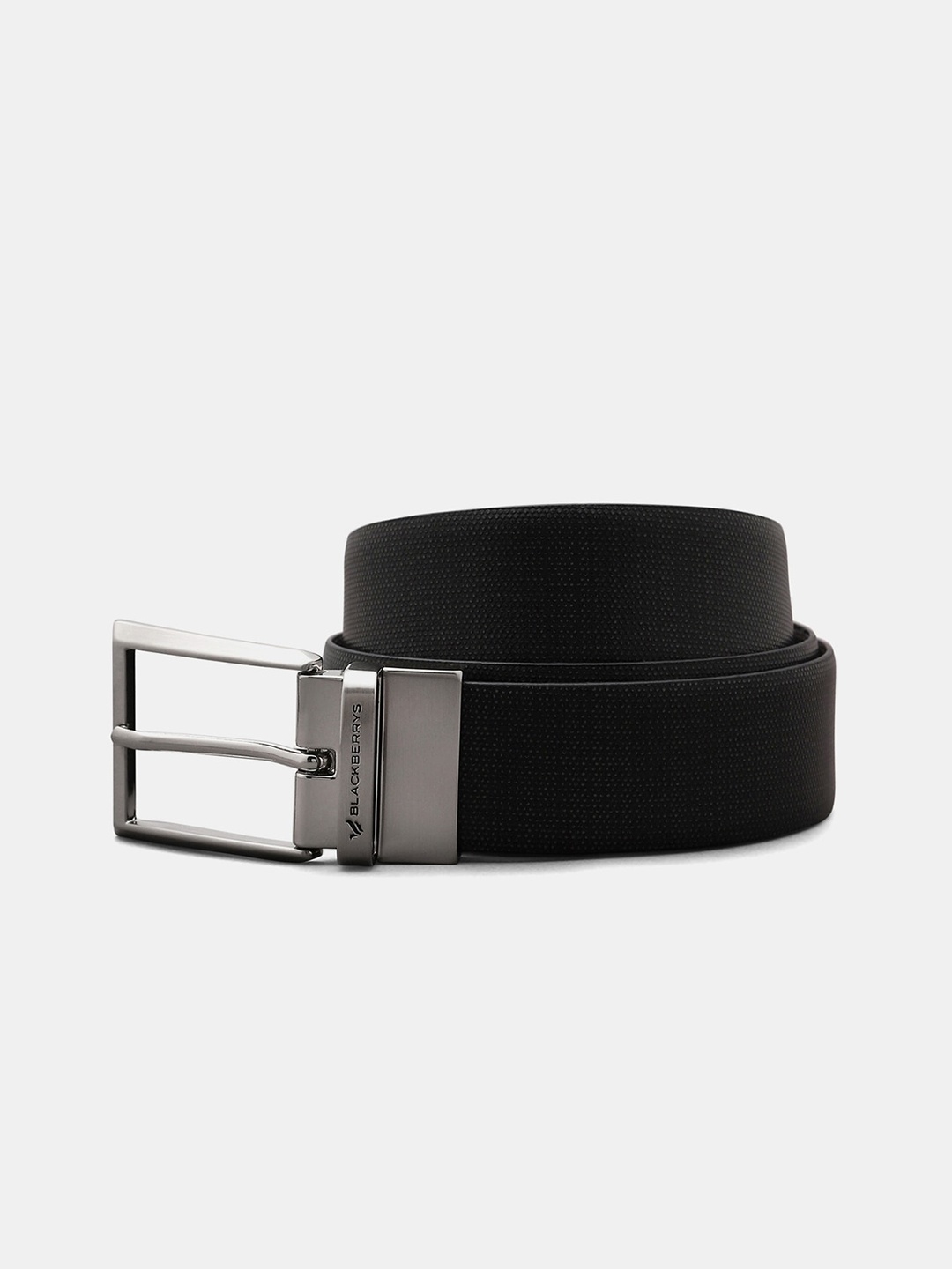 

Blackberrys Men Leather Tang Belt, Black