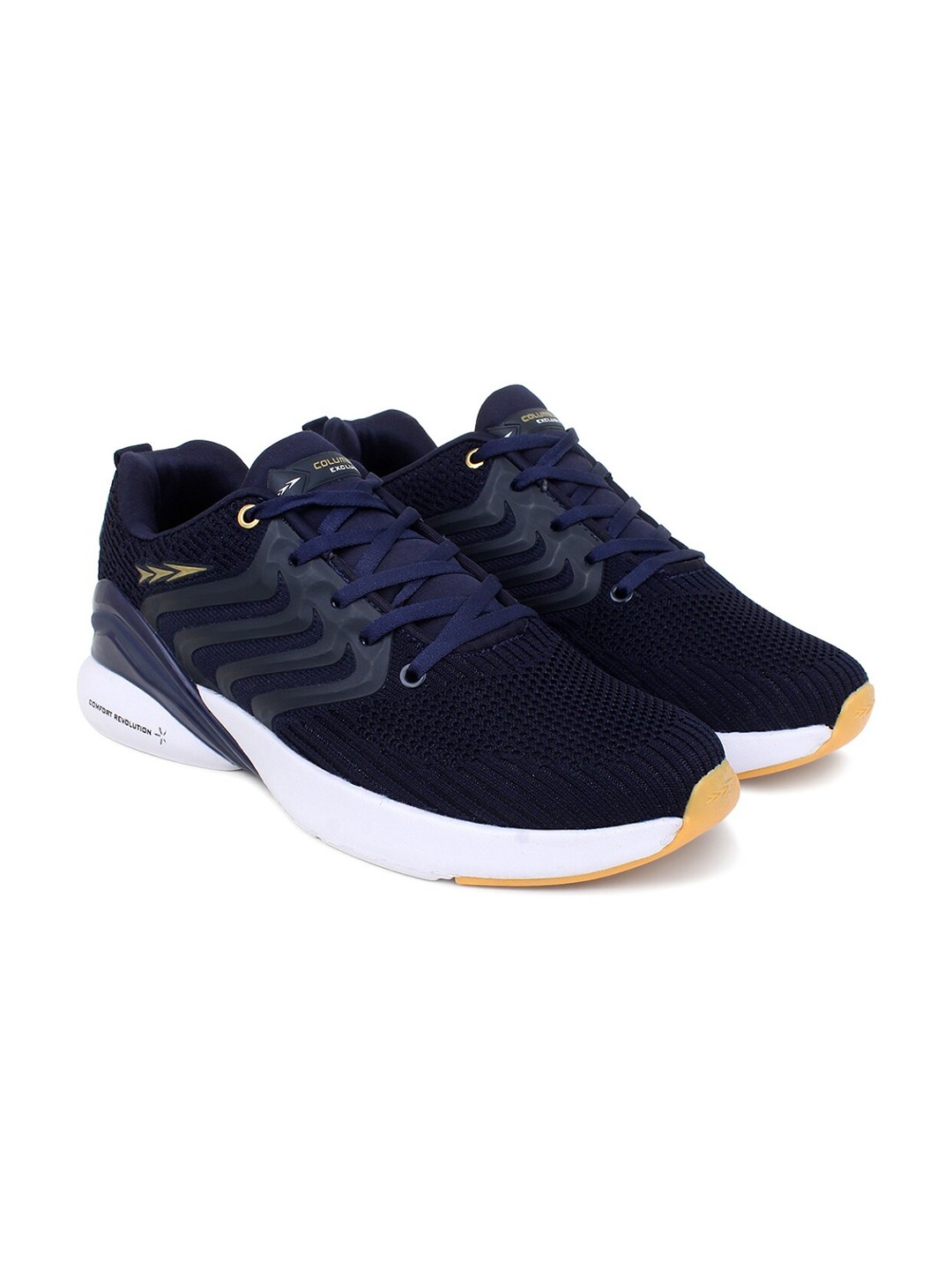 

Columbus Men Navy Blue Mesh Running Shoes