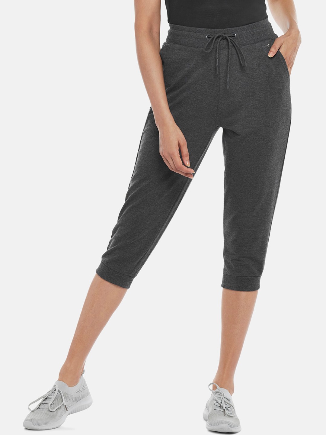 

Ajile by Pantaloons Women Grey Capris