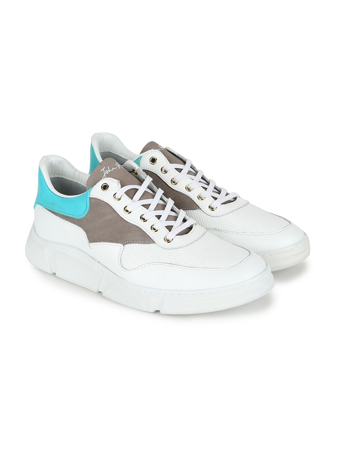 

JOHN RICHARDO Men Blue Colourblocked Sneakers