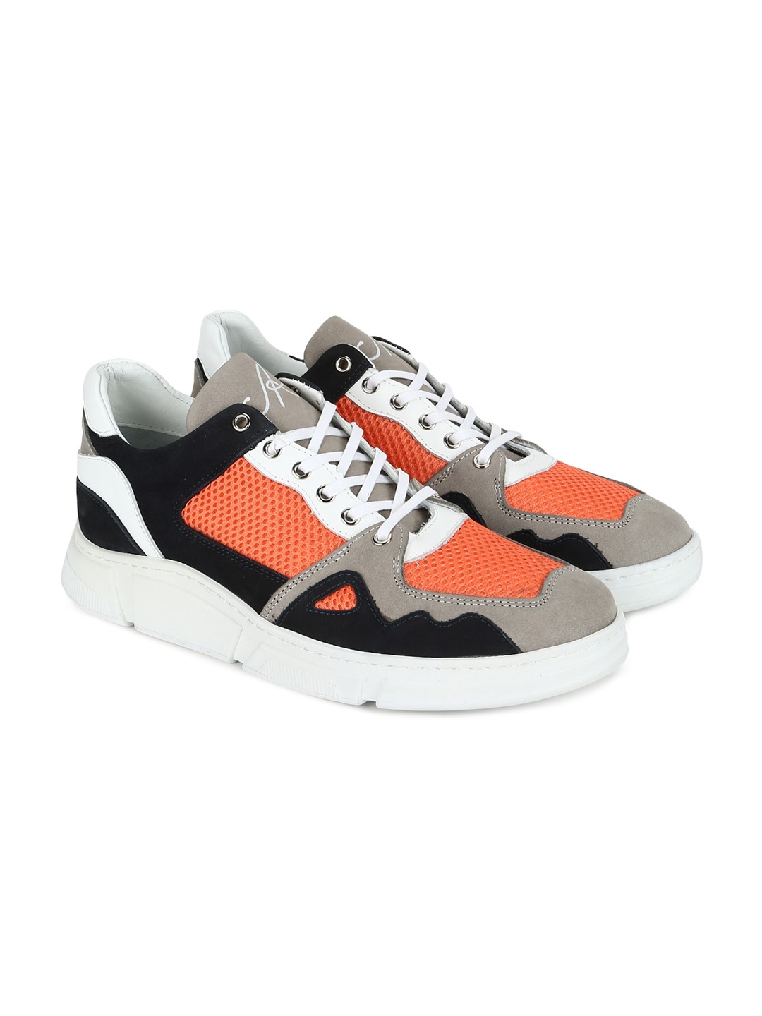 

JOHN RICHARDO Men Multicoloured Colourblocked Sneakers, Multi