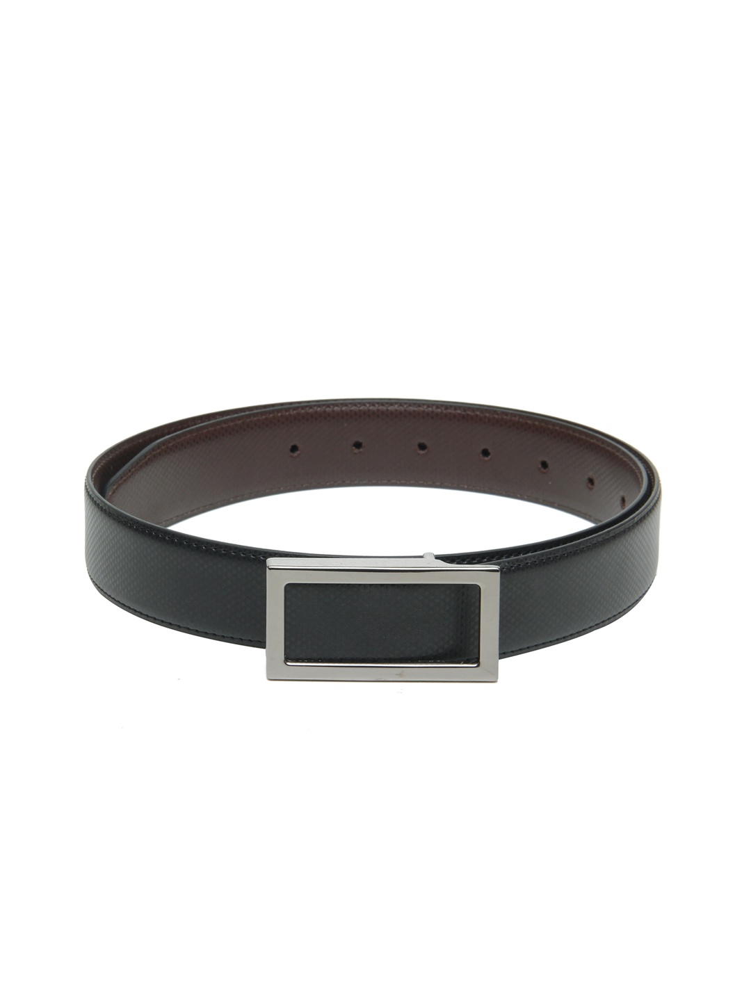 

Calvadoss Women Black Textured PU Belt