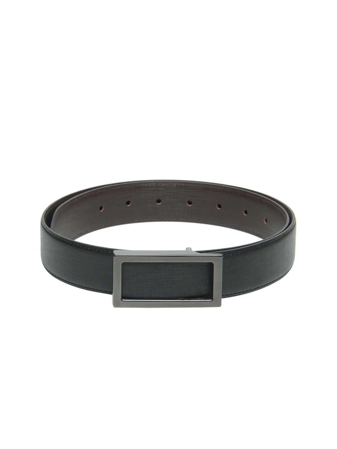 

Calvadoss Men Black Textured Semi Casual Belt