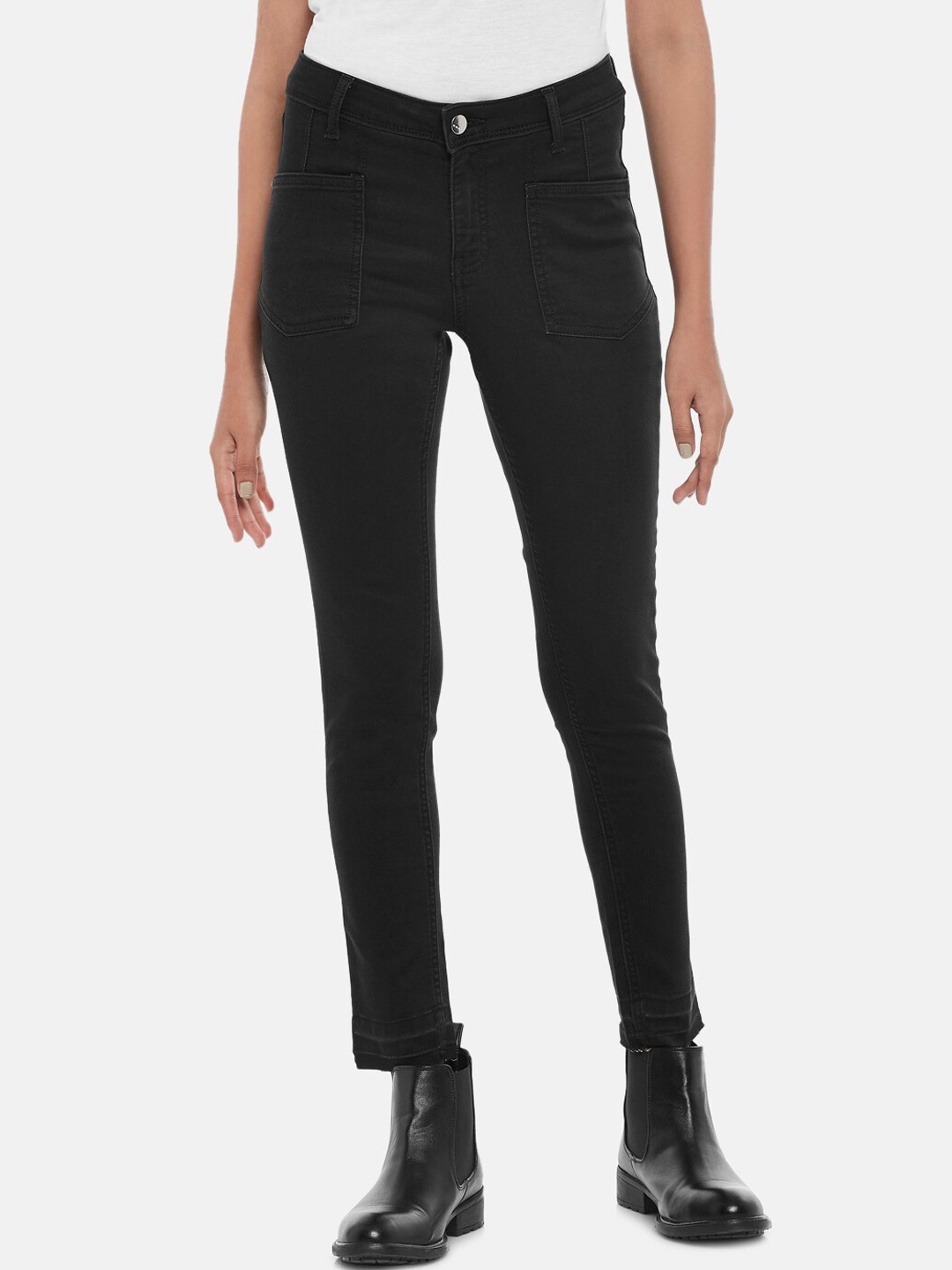 

SF JEANS by Pantaloons Women Black Skinny Fit Jeans