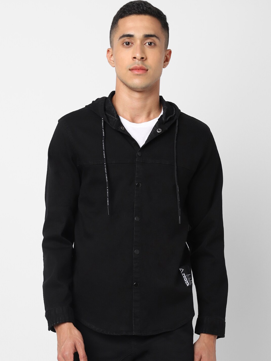 

Street Armor by Pantaloons Men Black Casual Shirt