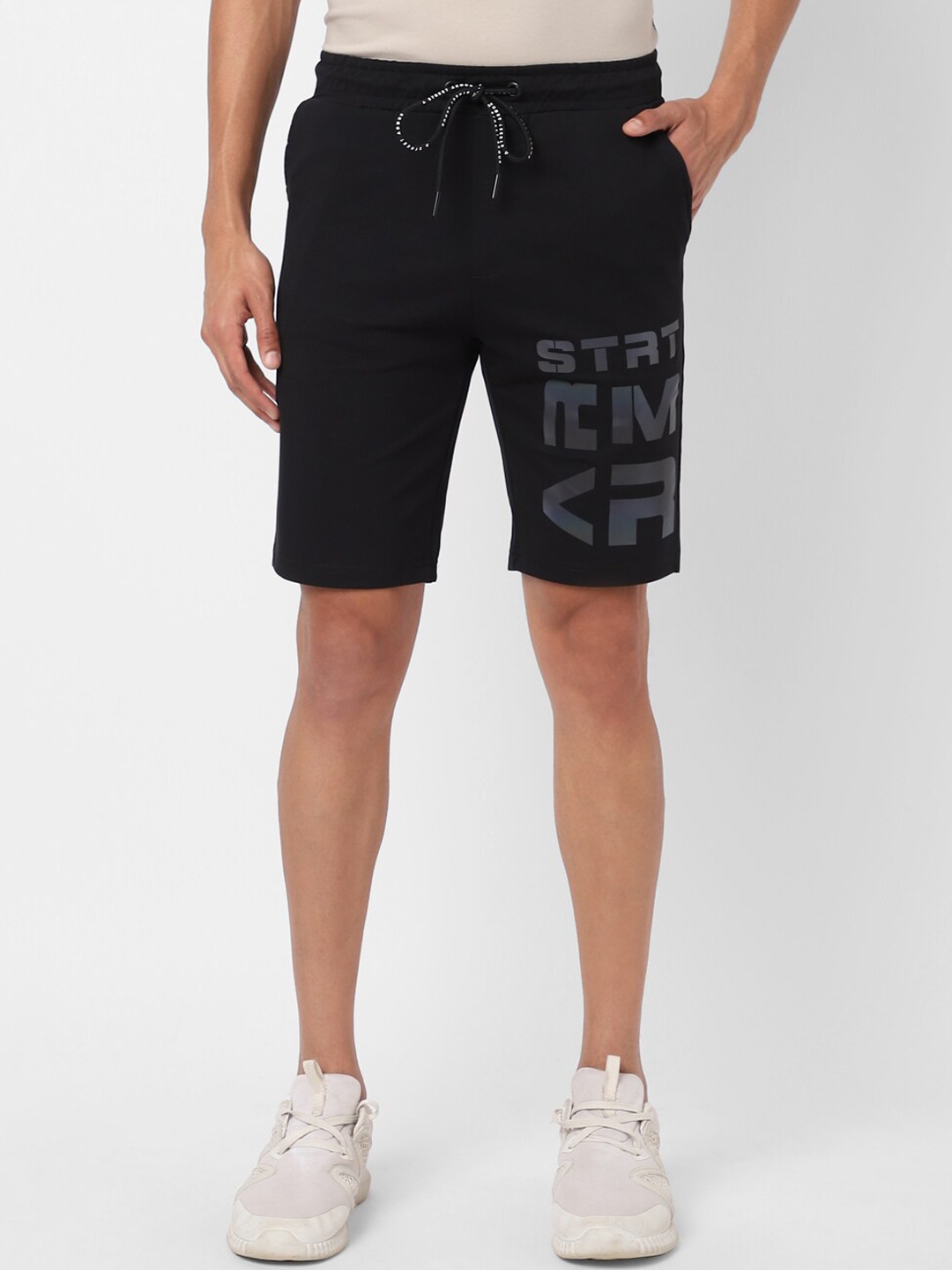 

Street Armor by Pantaloons Men Black Typography Printed Shorts