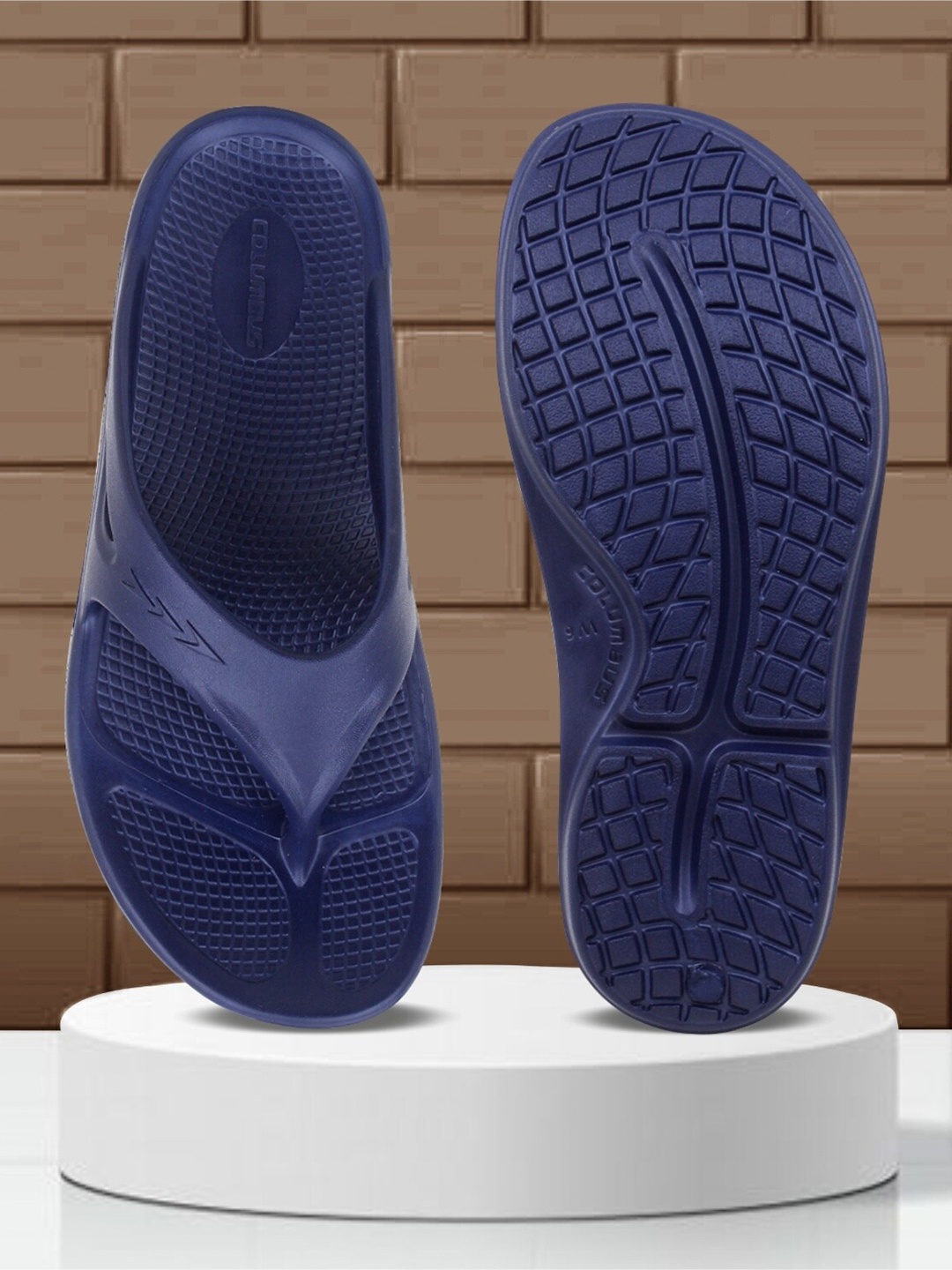 

Columbus Women Blue Solid Slip-On