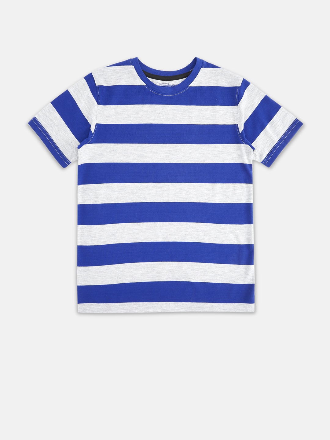 

Pantaloons Junior Boys Blue Striped T-shirt