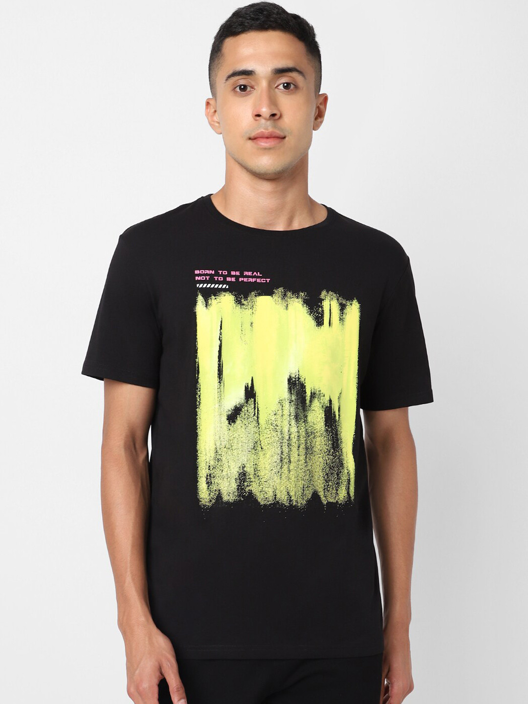 

Street Armor by Pantaloons Men Black Printed T-shirt