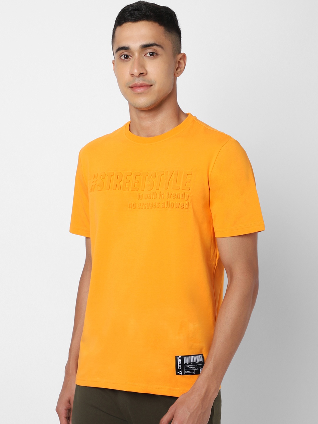 

Street Armor by Pantaloons Men Orange Typography Printed T-shirt