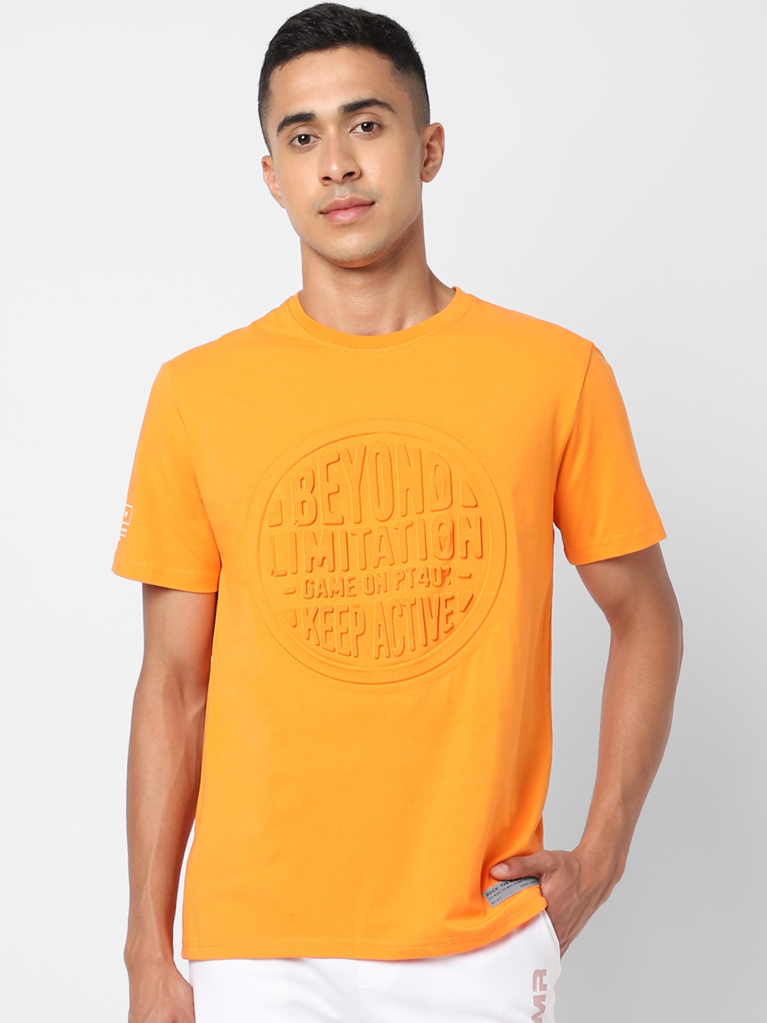 

Street Armor by Pantaloons Men Orange Typography Printed T-shirt