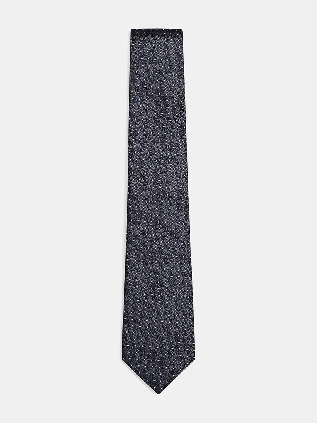 

Blackberrys Men Black & White Printed Skinny Tie