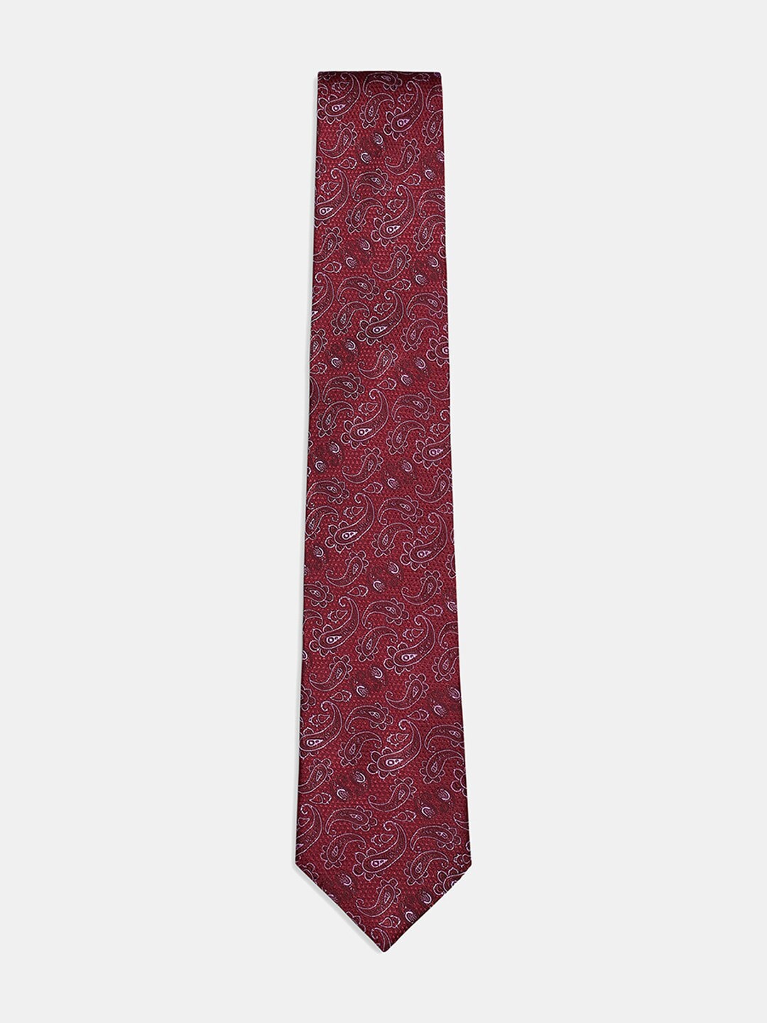 

Blackberrys Men Maroon Printed Skinny Tie