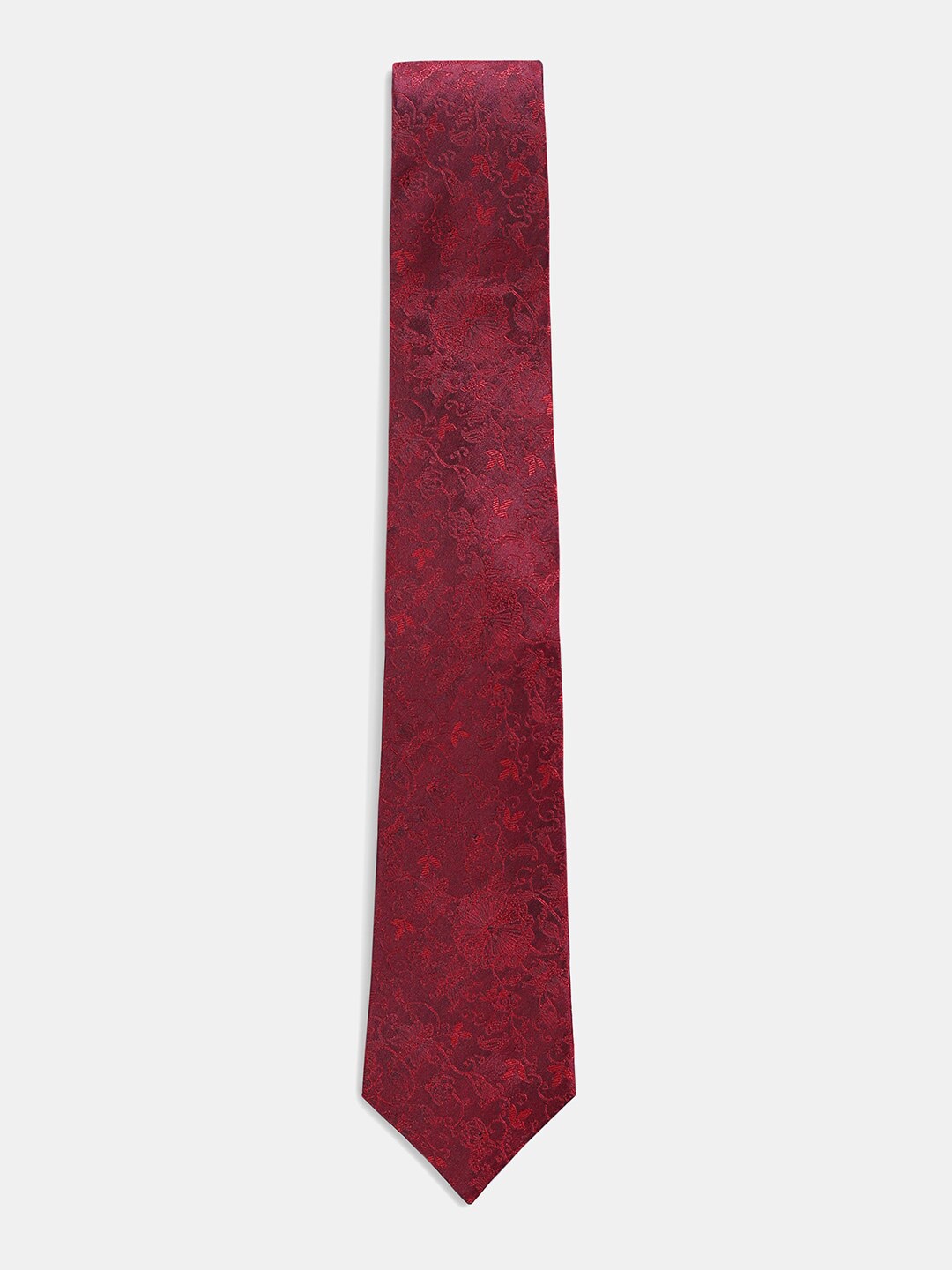 

Blackberrys Men Red Printed Skinny Tie