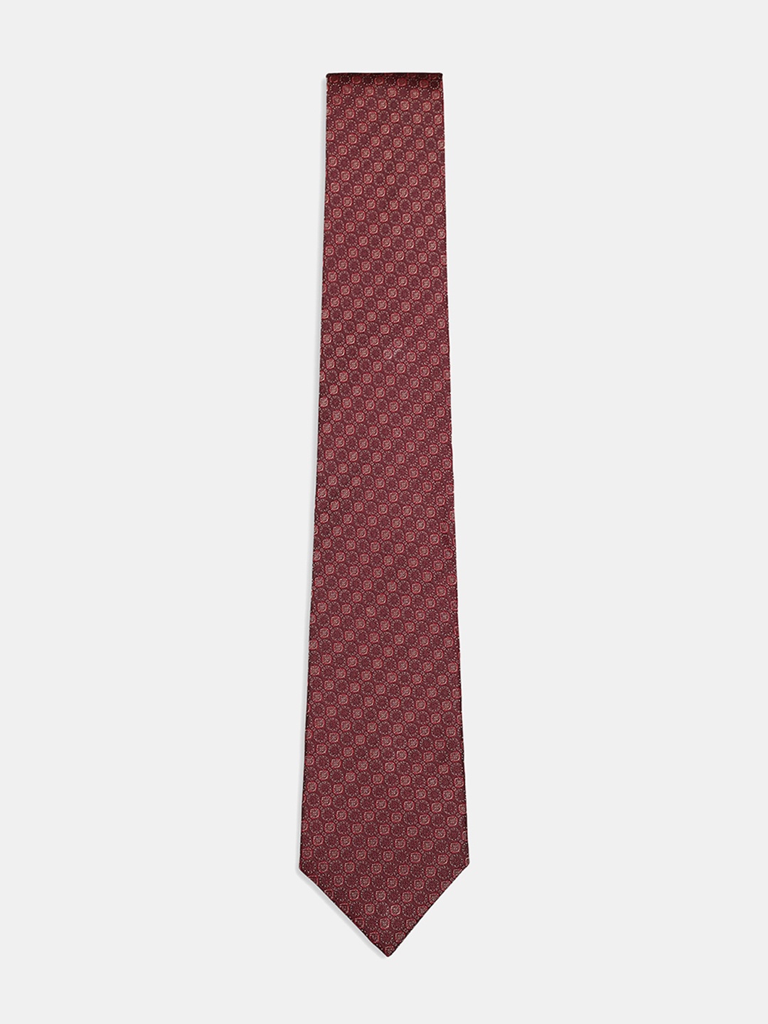 

Blackberrys Men Printed Silk Skinny Tie, Brown