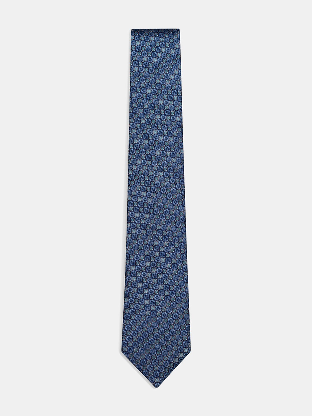

Blackberrys Men Blue Printed Skinny Tie