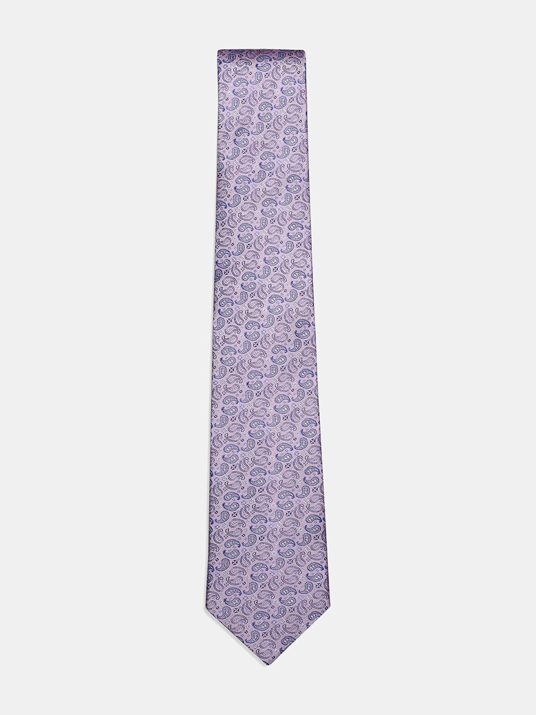 

Blackberrys Men Pink Printed Ascot Tie, Purple